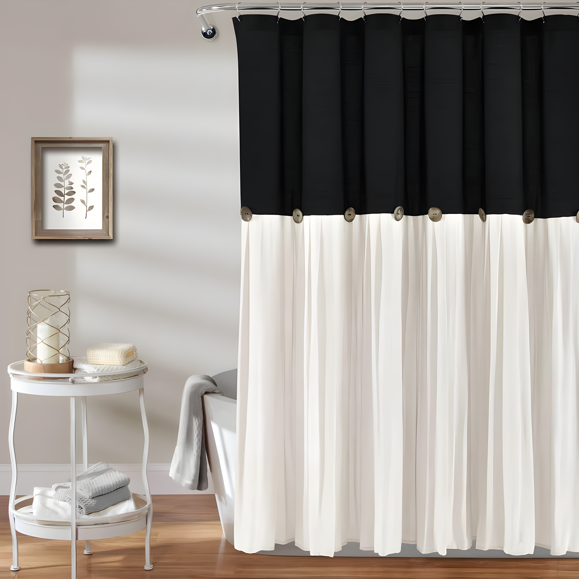 Lush Decor Beckham Shower Curtain