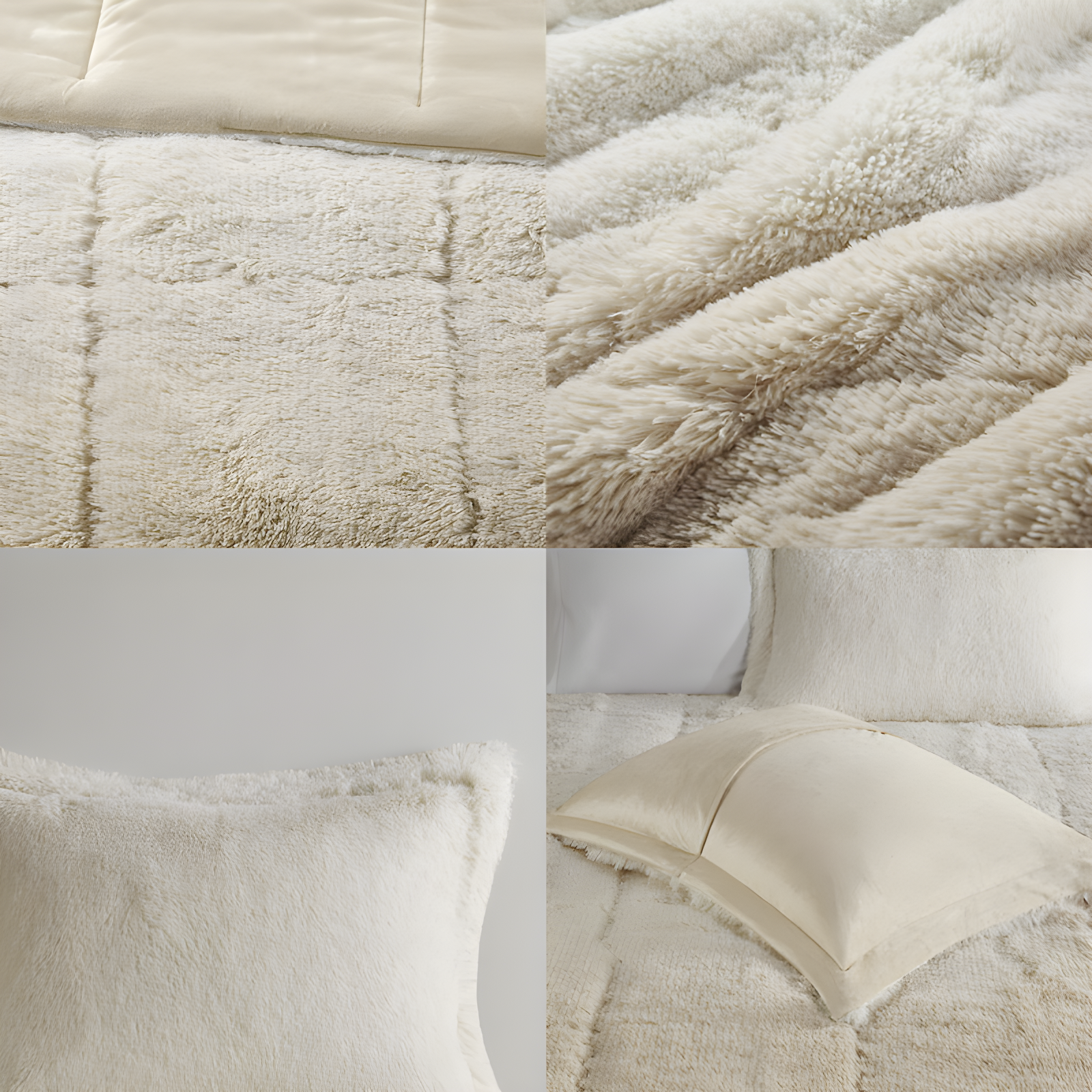 Intelligent Design Malea Shaggy Faux Fur Comforter Mini Set