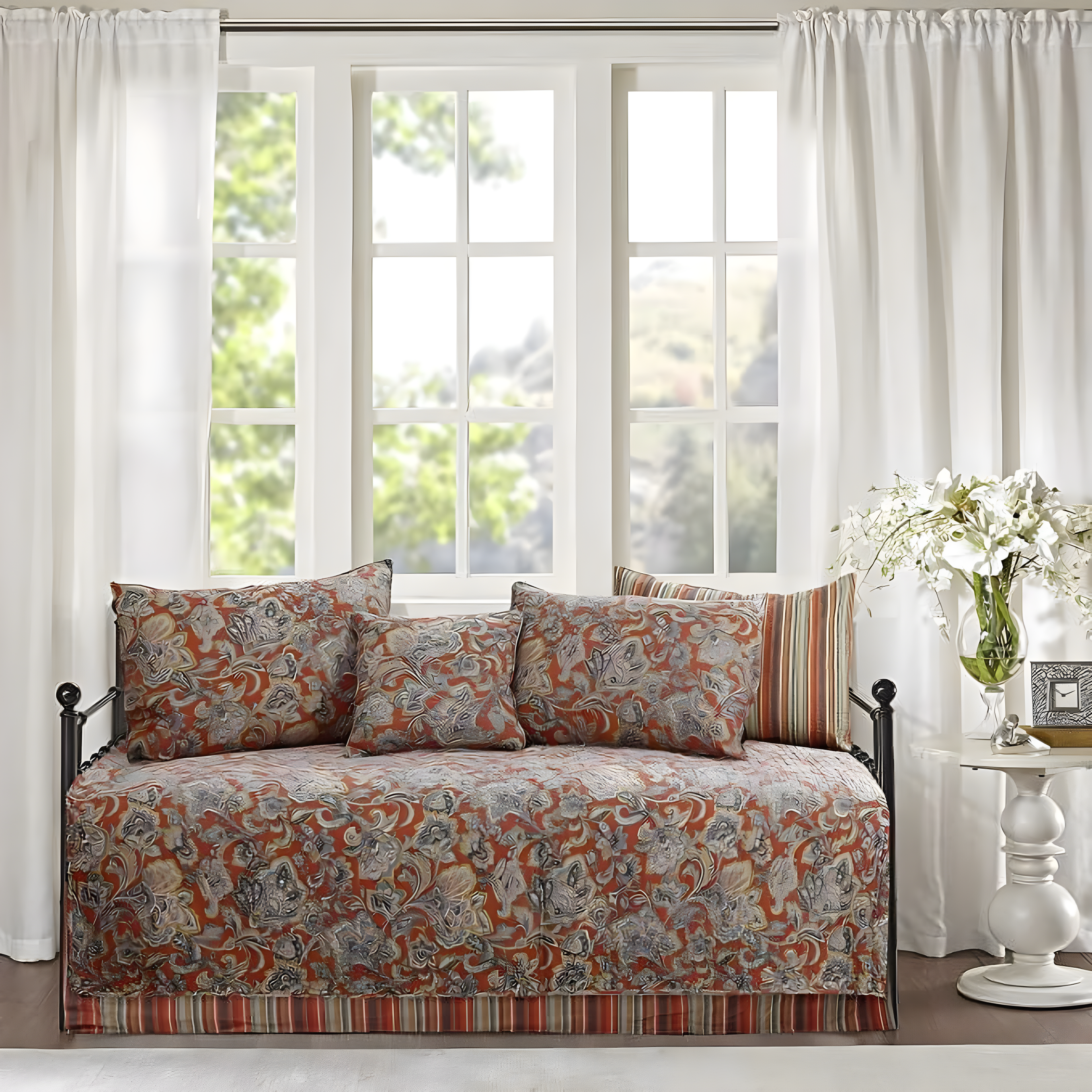 Traditional Cotton Paisley Quilt Set
