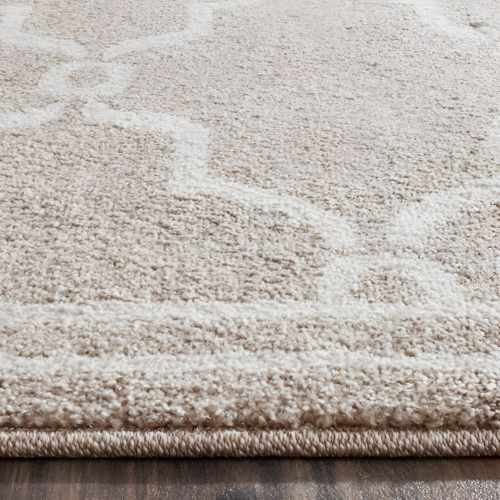 Amherst AMT414 Power Loomed Indoor Area Rug - Wheat/Beige - 10'x14' - Safavieh