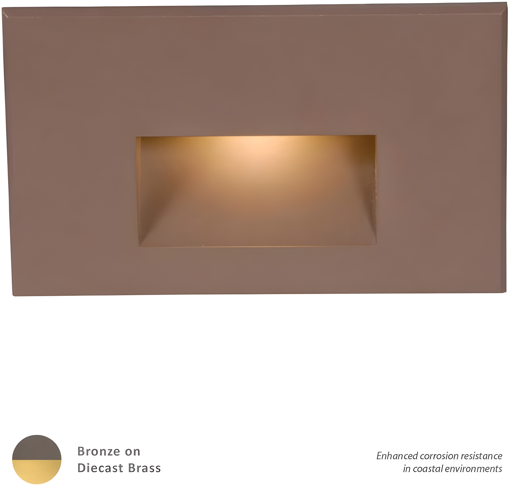 Wac Lighting Wl-Led100-C Ledme 5" Wide Led Step And Wall Light - Bronze