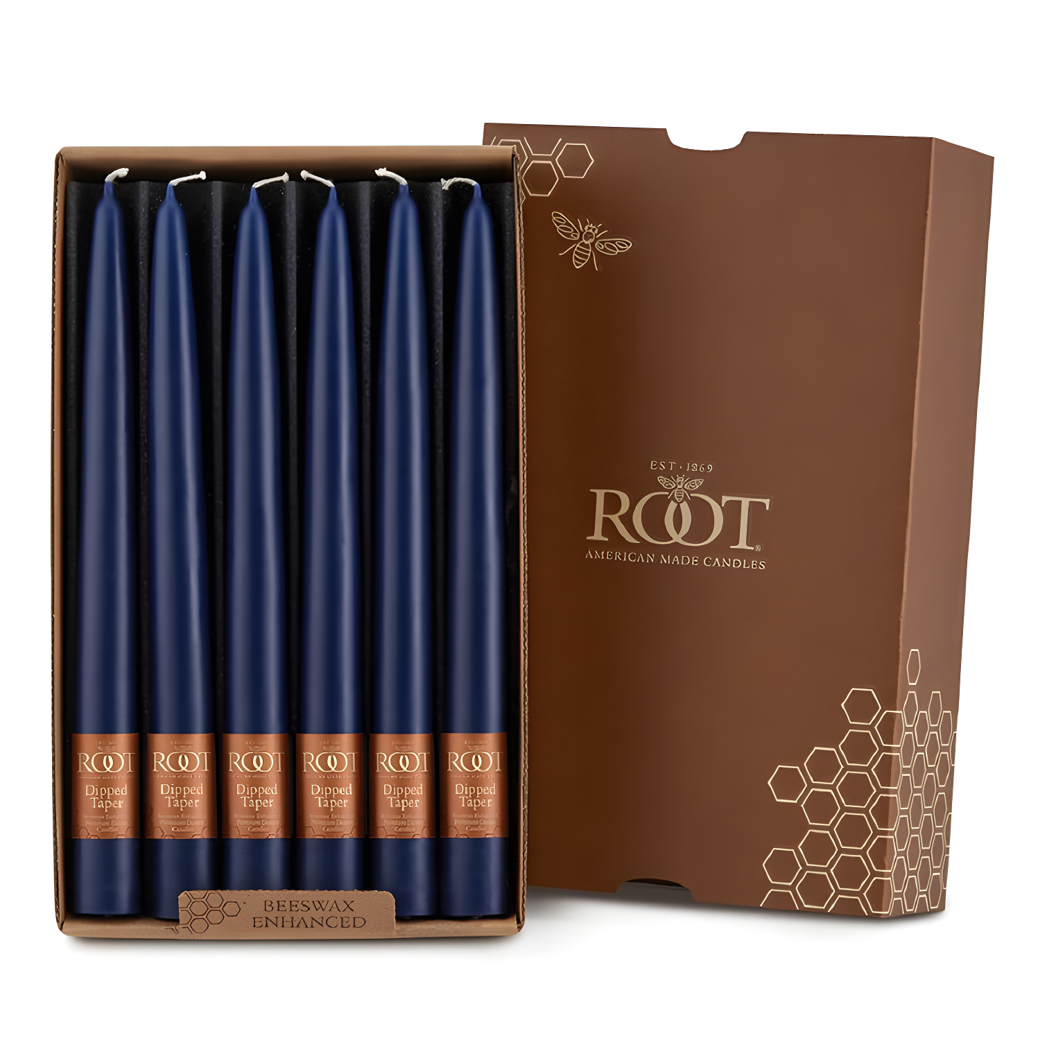 12 Piece Unscented Taper Candle Set
