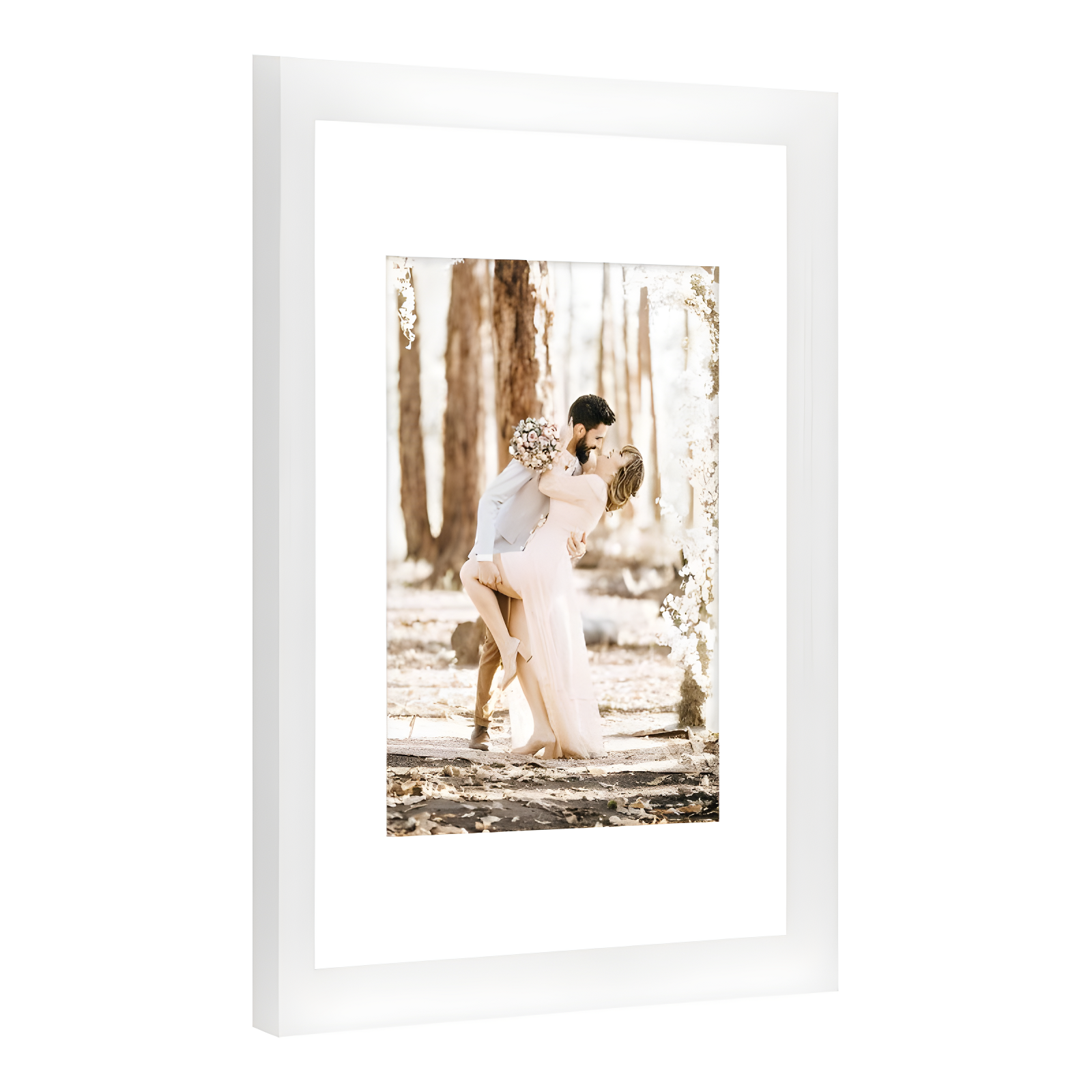 10pc Bordeaux Frame Box Set White - Kate & Laurel All Things Decor
