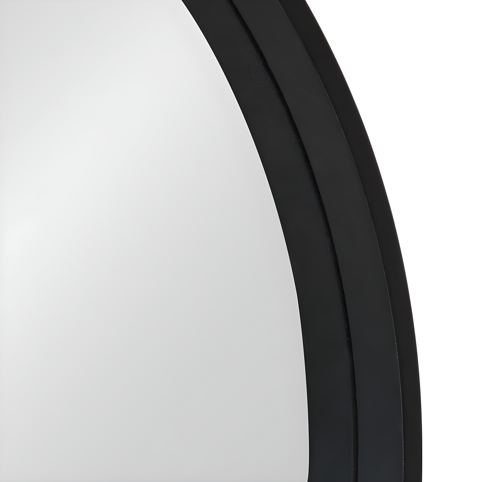 26" x 26" Travis Round Wood Accent Wall Mirror Black - Kate & Laurel All Things Decor: MDF, No Assembly Required