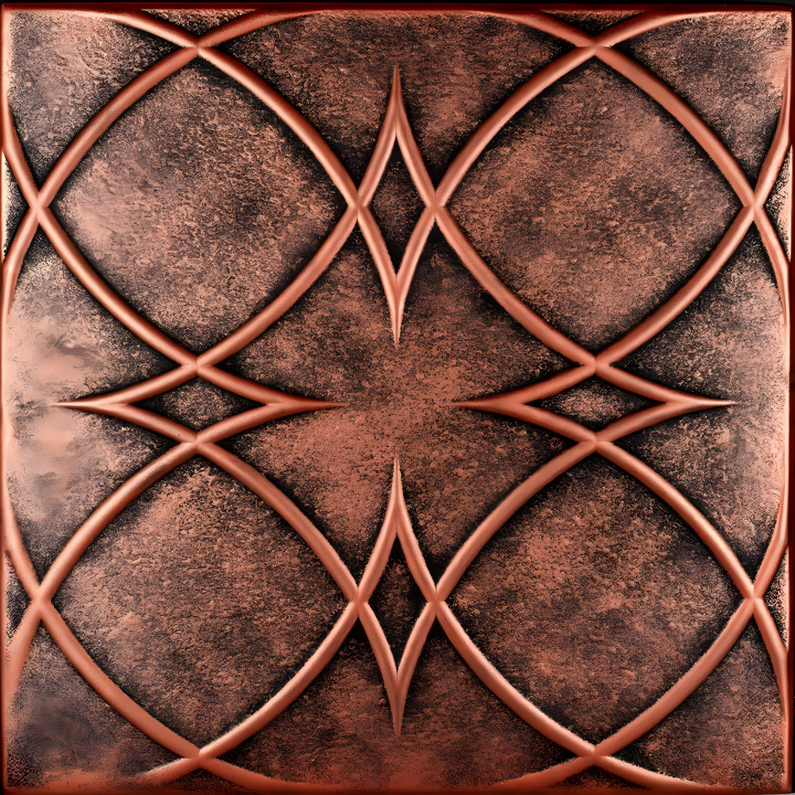 A La Maison Ceilings Circles and Stars 1.6 ft. x 1.6 ft. Polystyrene Glue-up Ceiling Tile (Set of 48)