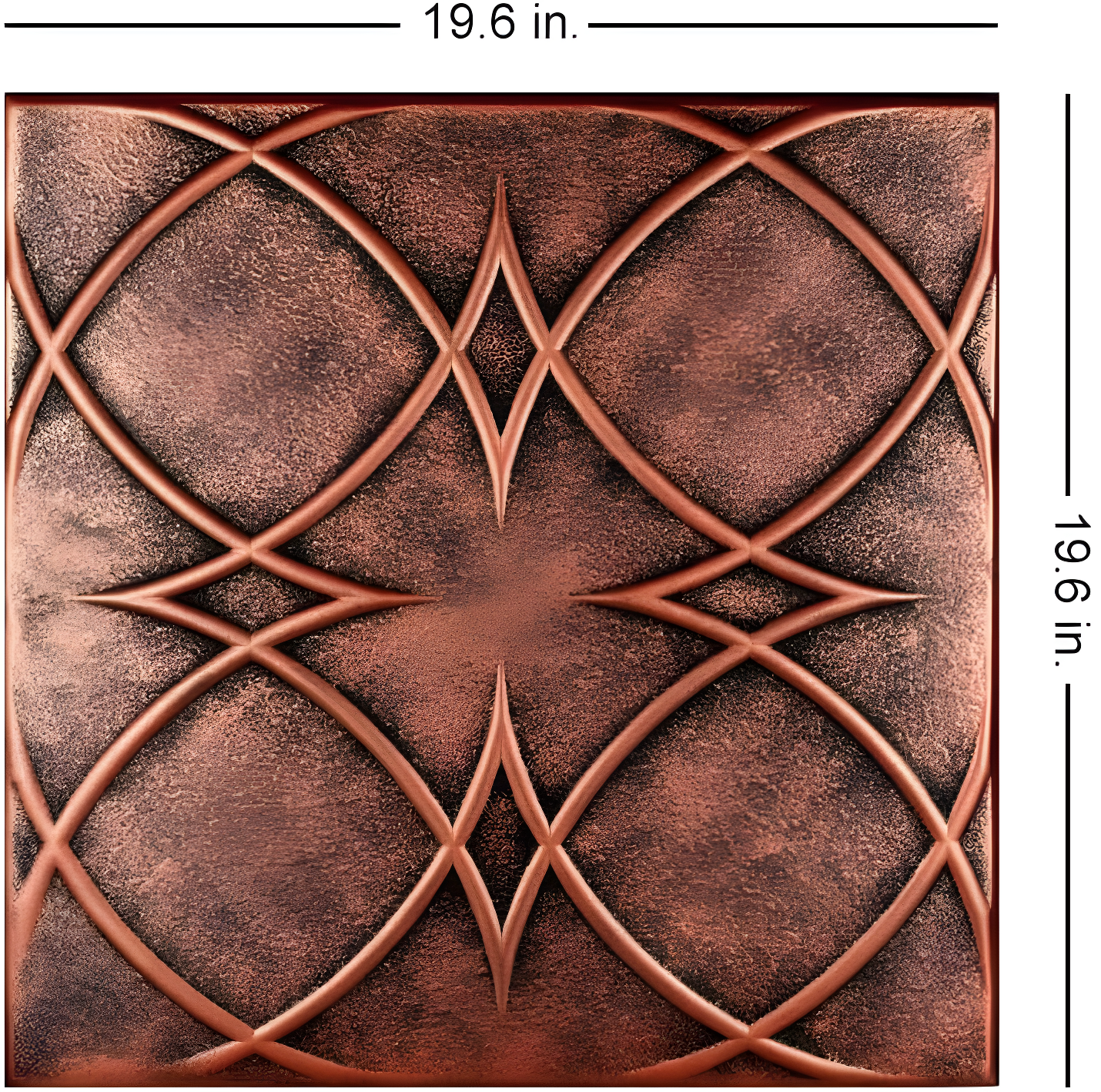 A La Maison Ceilings Circles and Stars 1.6 ft. x 1.6 ft. Polystyrene Glue-up Ceiling Tile (Set of 48)