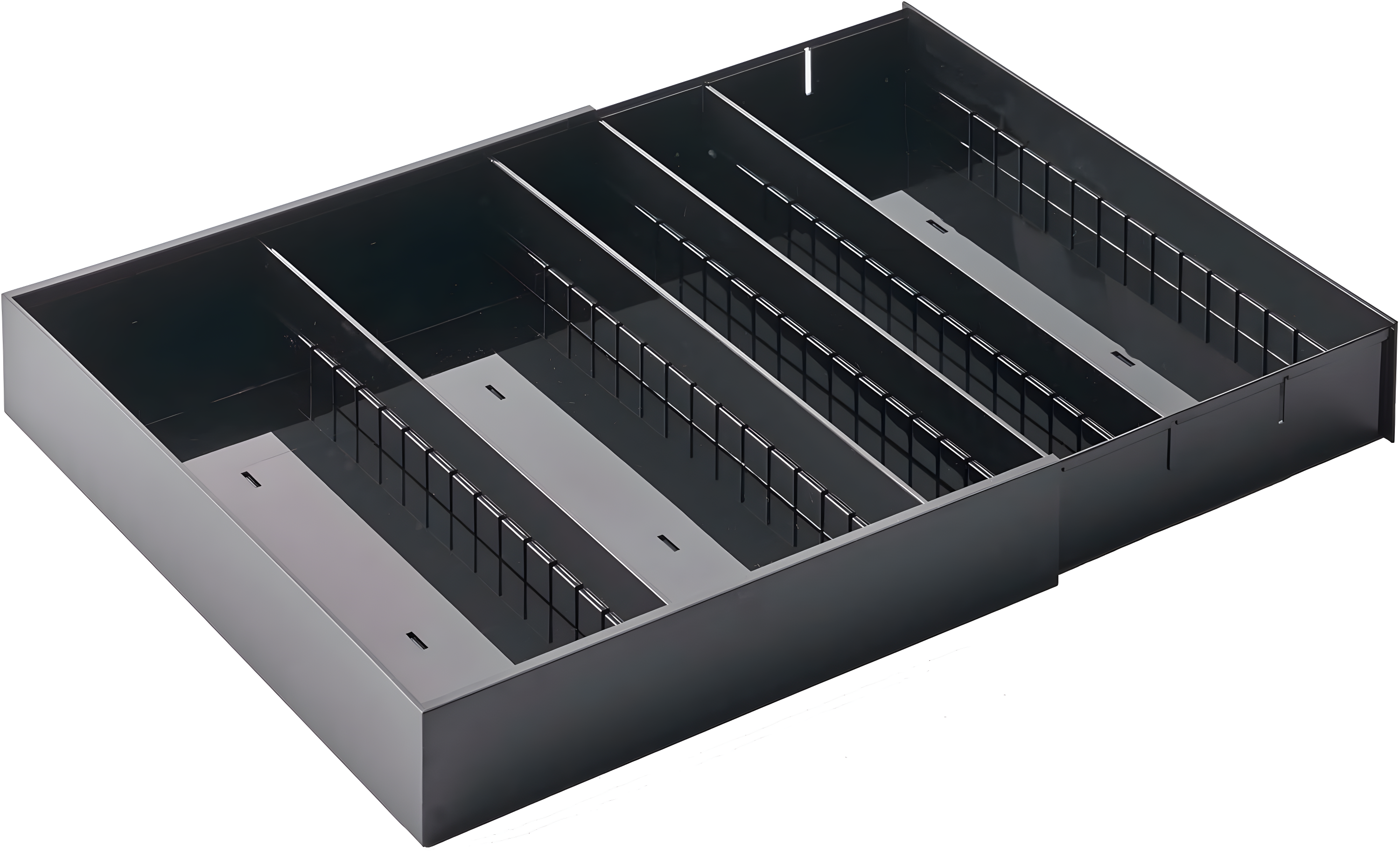 Yamazaki Home Yamazaki Home Expandable Cutlery Kitchen Utensils Storage Multi-Compartment Silverware Organizer