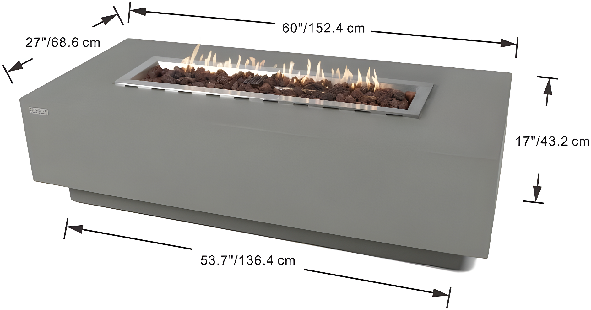 Granville Concrete Fire Table