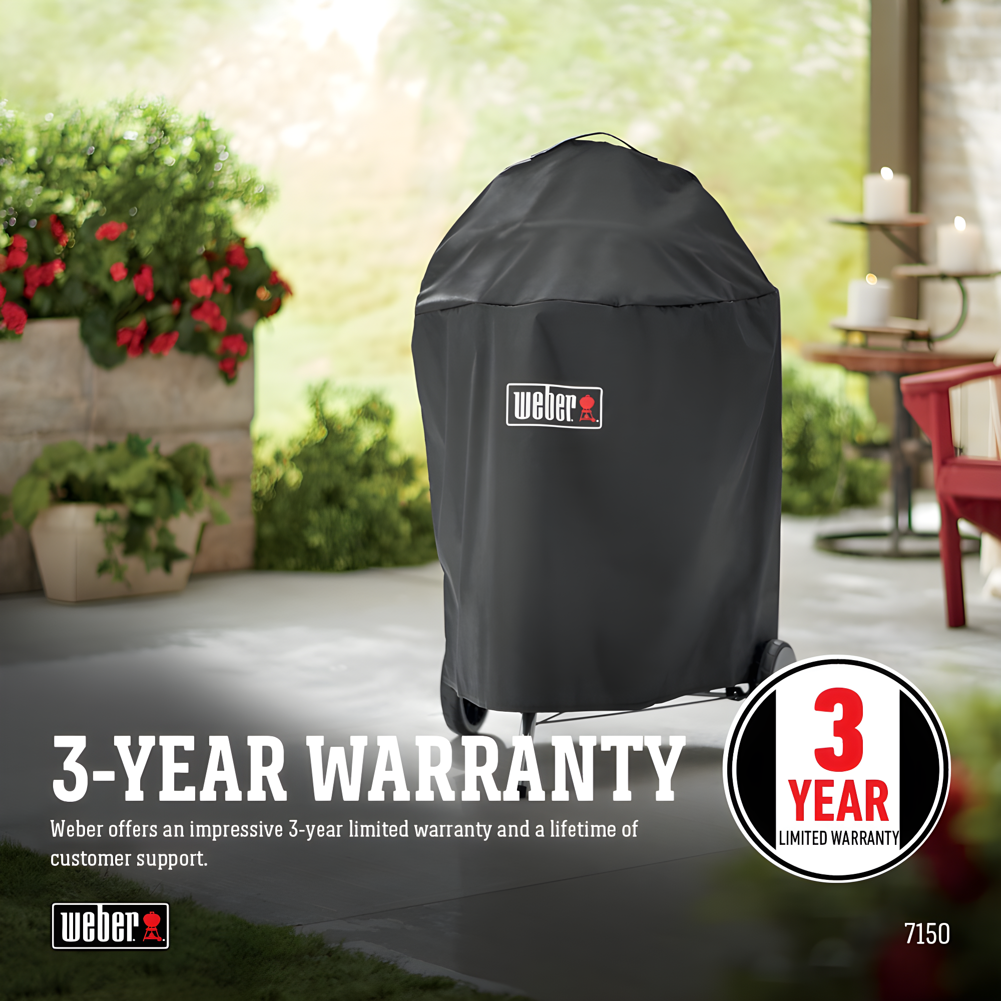 Weber Weber Grill Cover 22 In. Kettle