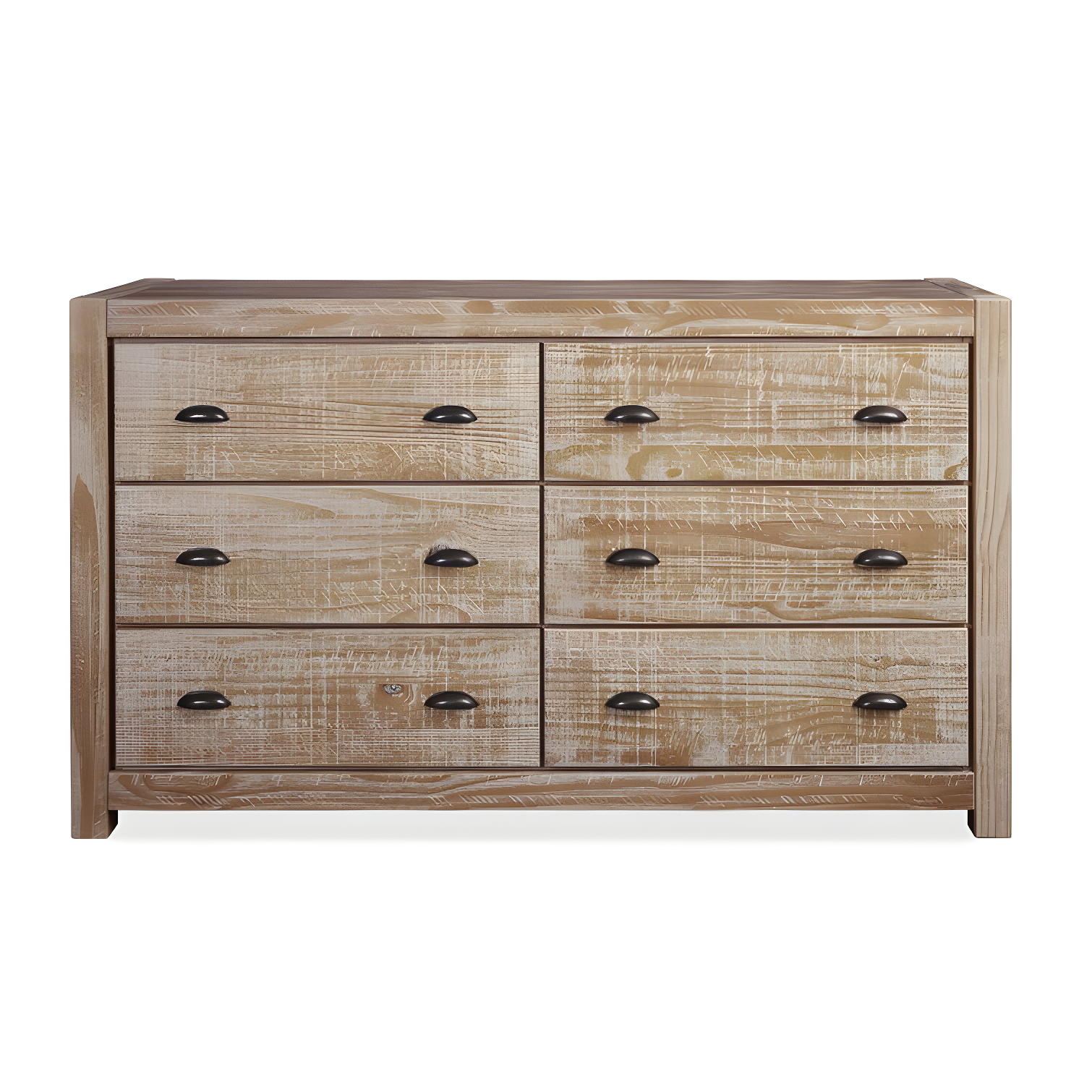 Montauk Solid Wood 59.5'' W 6 - Drawer Dresser