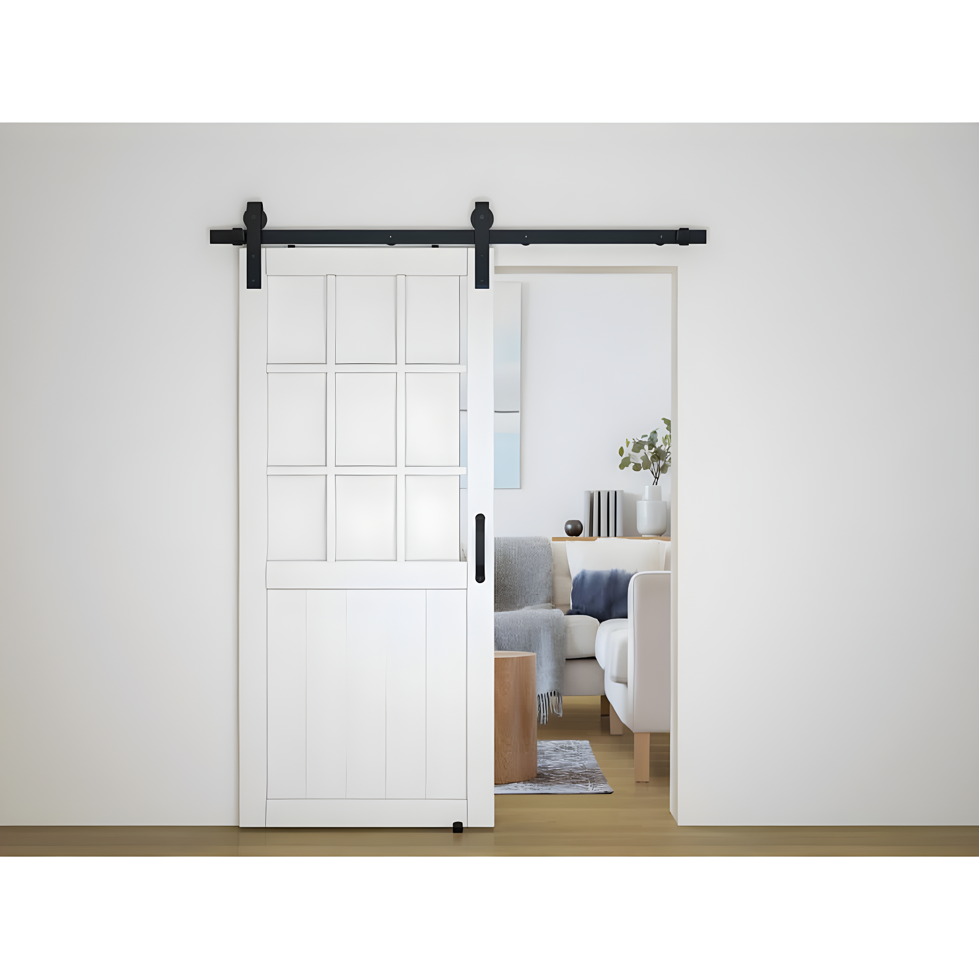National Hardware 72" Designer Interior Barn Door Kit with Soft Close