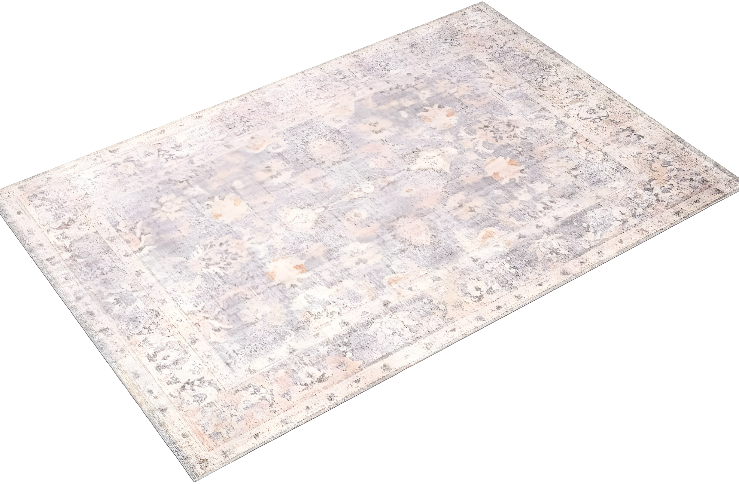 Roze Rug - Grey and Apricot / 5' x 7'6"