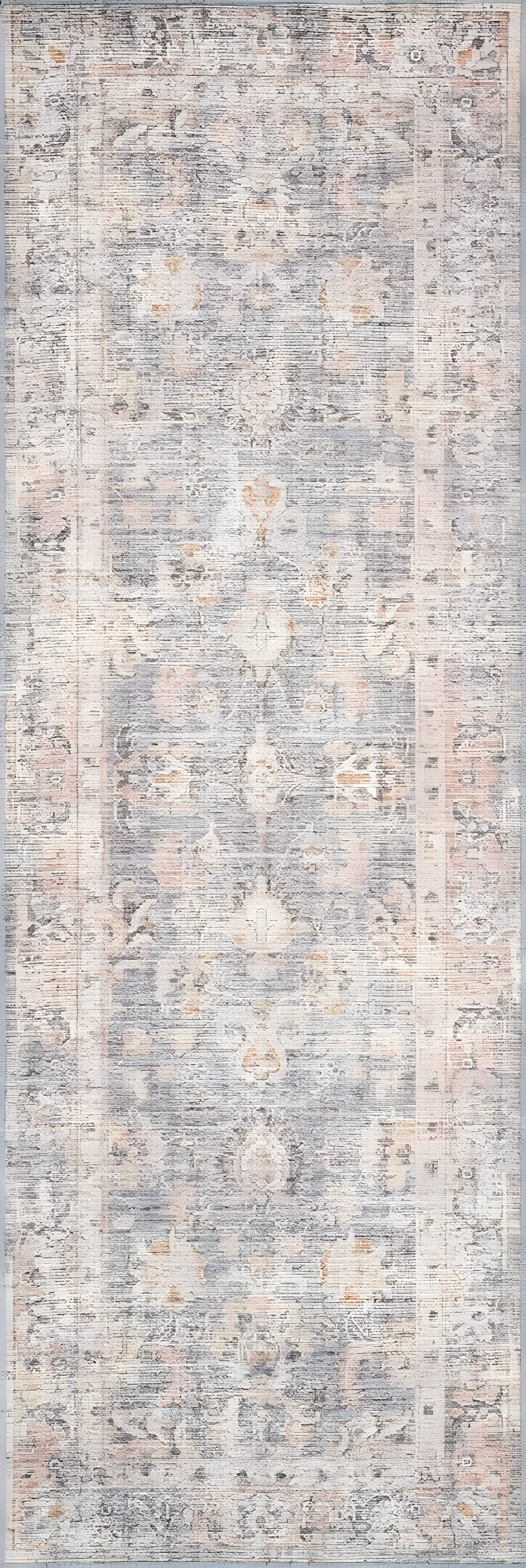 Roze Rug - Grey and Apricot / 5' x 7'6"