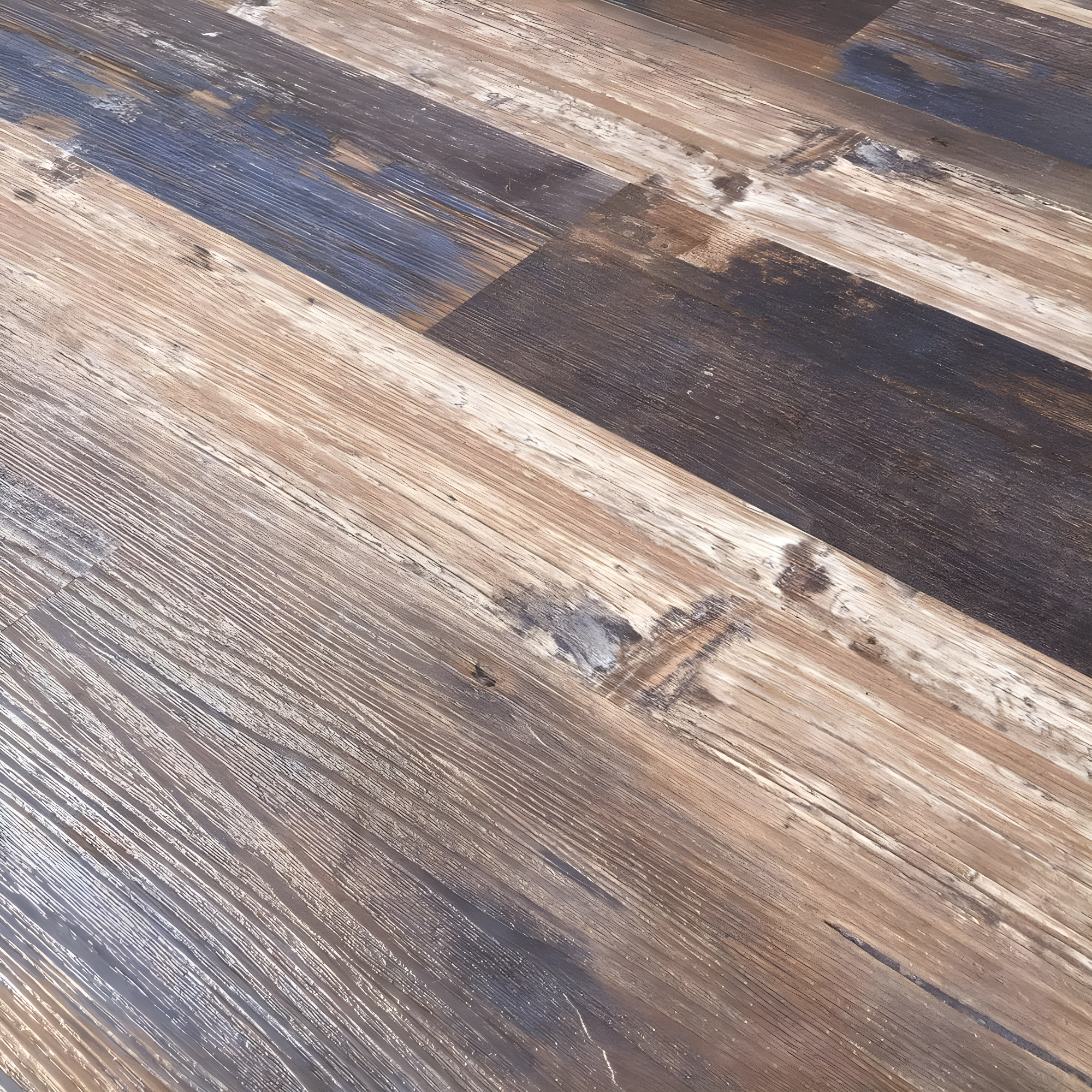 DecoProducts Colors Glue Down Floor and Wall DIY Multi-Tonal Style 6" x 36" x 2mm Luxury Vinyl Plank