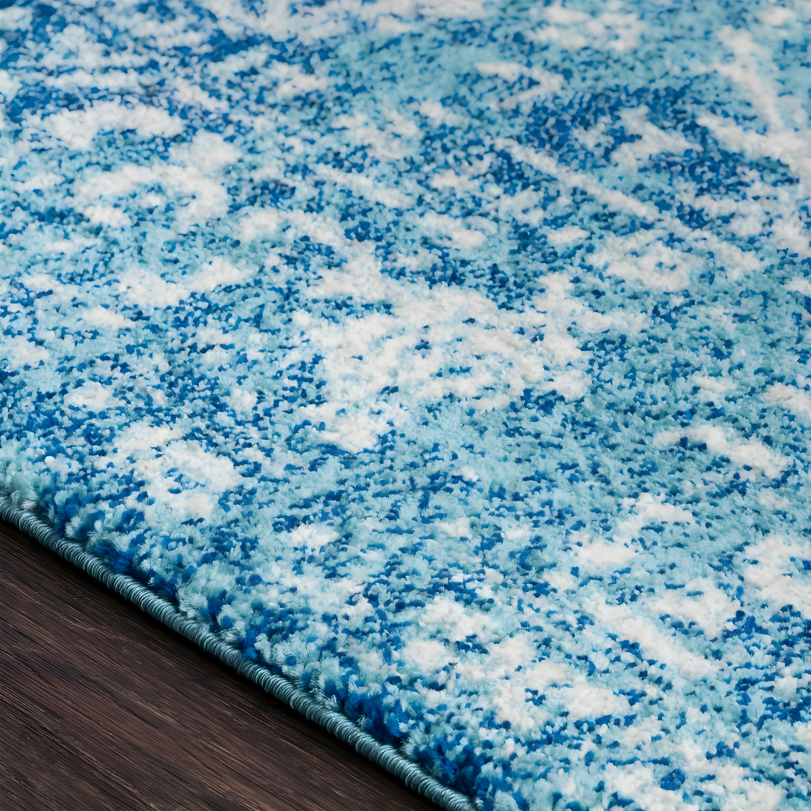 Livabliss 5'3"x7'3" Worsham Traditional Rug Teal: Medium Pile, Fade & Stain-Resistant, Indoor Use