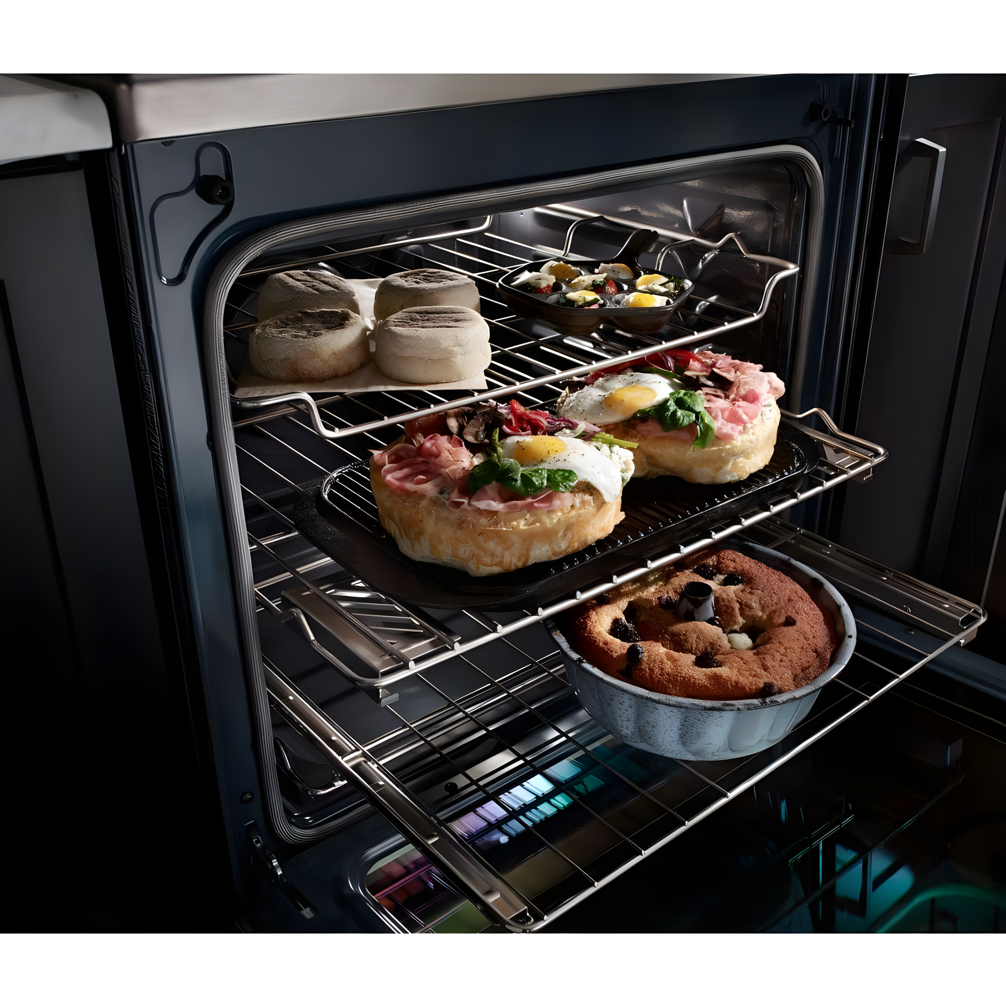 KitchenAid 30" Black Stainless Electric Convection Range with Sabbath Mode