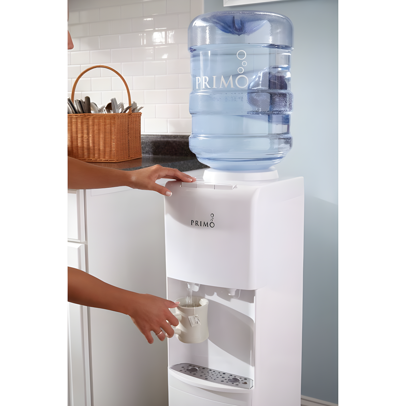 Primo Water Dispenser: Freestanding Electric, Hot & Cold, 135.26 Volume, Energy Star Certified, 1-Year Warranty