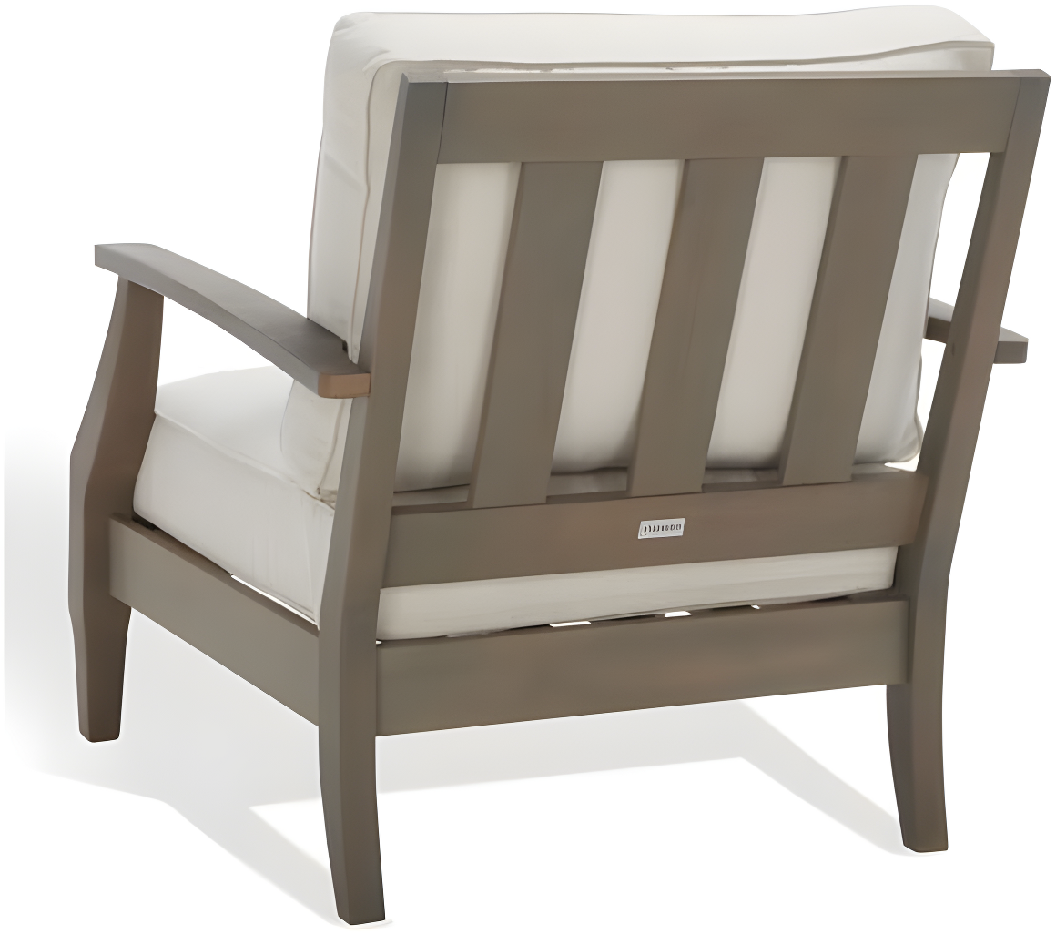 SAFAVIEH Couture Martinique Coastal Eucalyptus Wood Solid Armchair, Natural/Grey