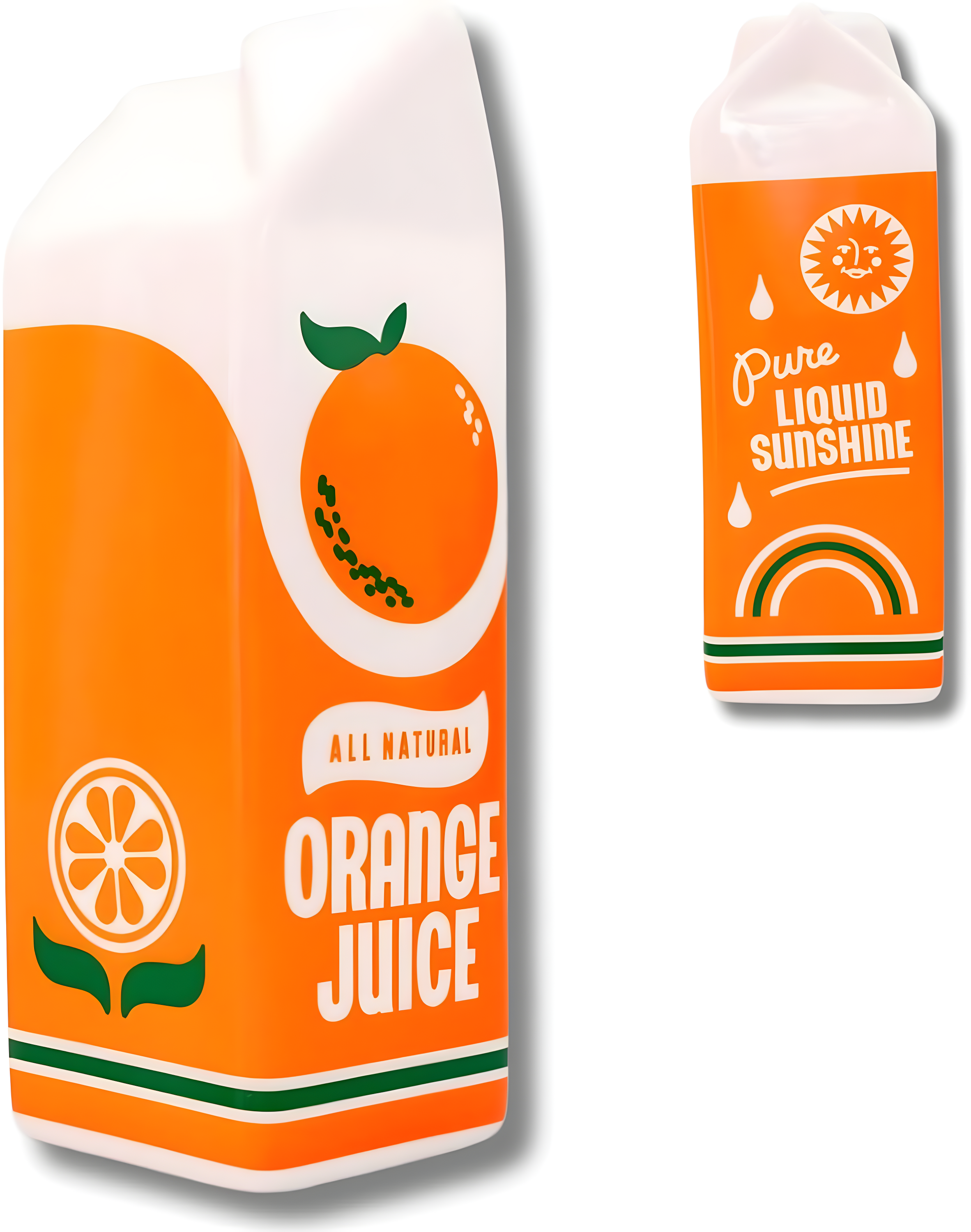 ban.do Rise and Shine Vase, Orange Juice