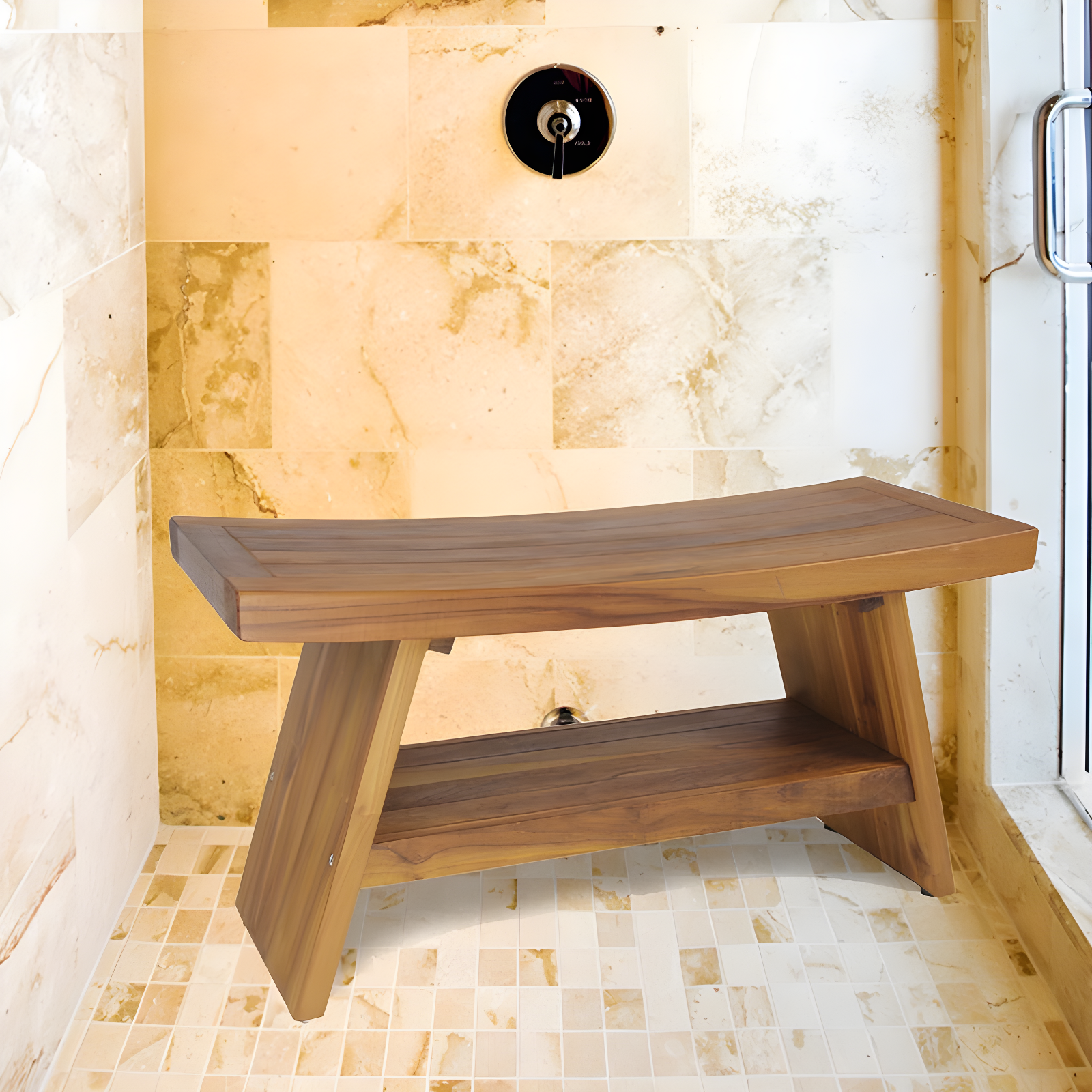 Aqua Teak Asia Teak Shower Bench
