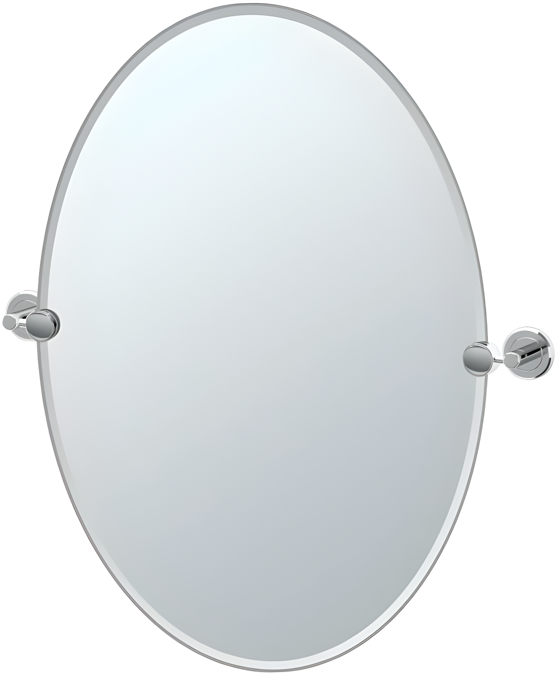 Latitude II Frameless Oval Wall Mirror | Bathroom Vanity Mirror