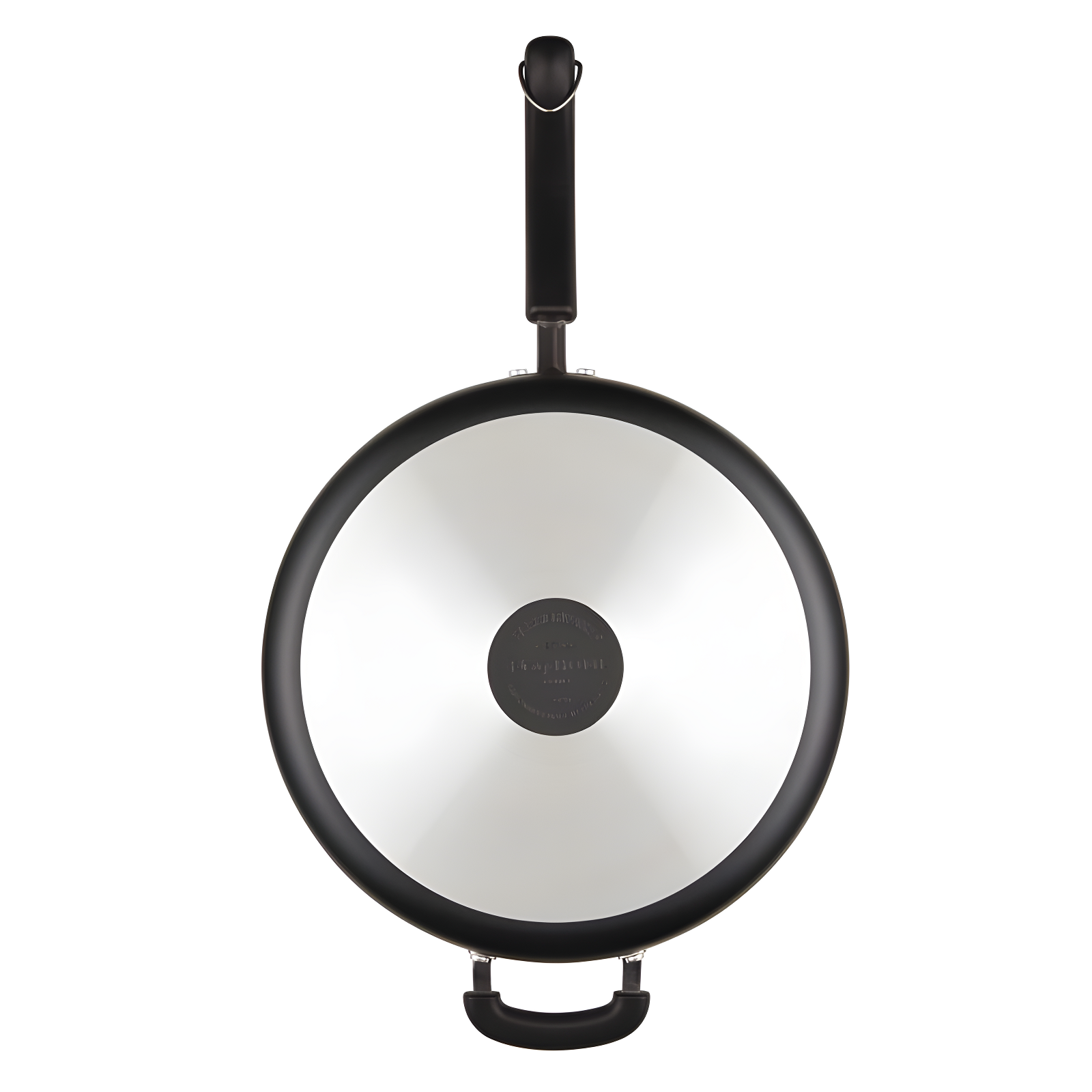 Farberware Farberware Disney Monochrome Ceramic Nonstick Sauté Pan with Lid, 4.5 Quart, Black