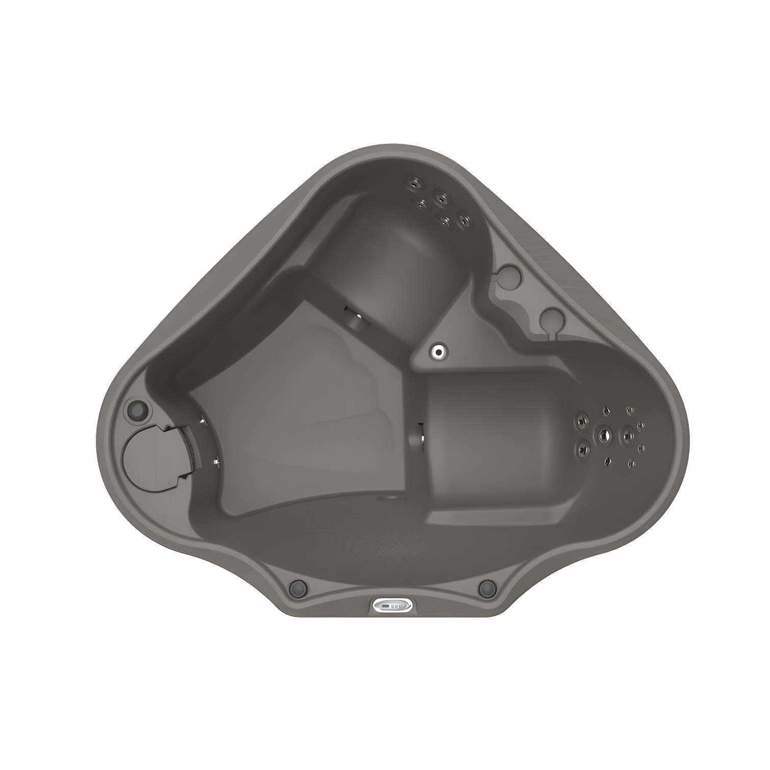 AquaRest Discover AR300 Standard 2-Person 20-Jet Oval Plug & Play Hot Tub with LED Waterfall and Friciton Heating