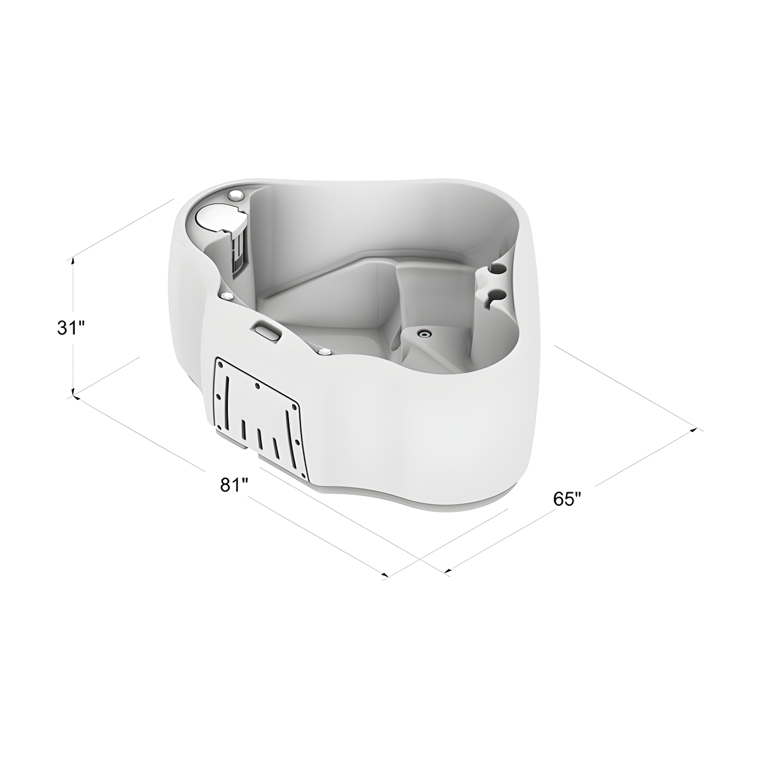 AquaRest Discover AR300 Standard 2-Person 20-Jet Oval Plug & Play Hot Tub with LED Waterfall and Friciton Heating