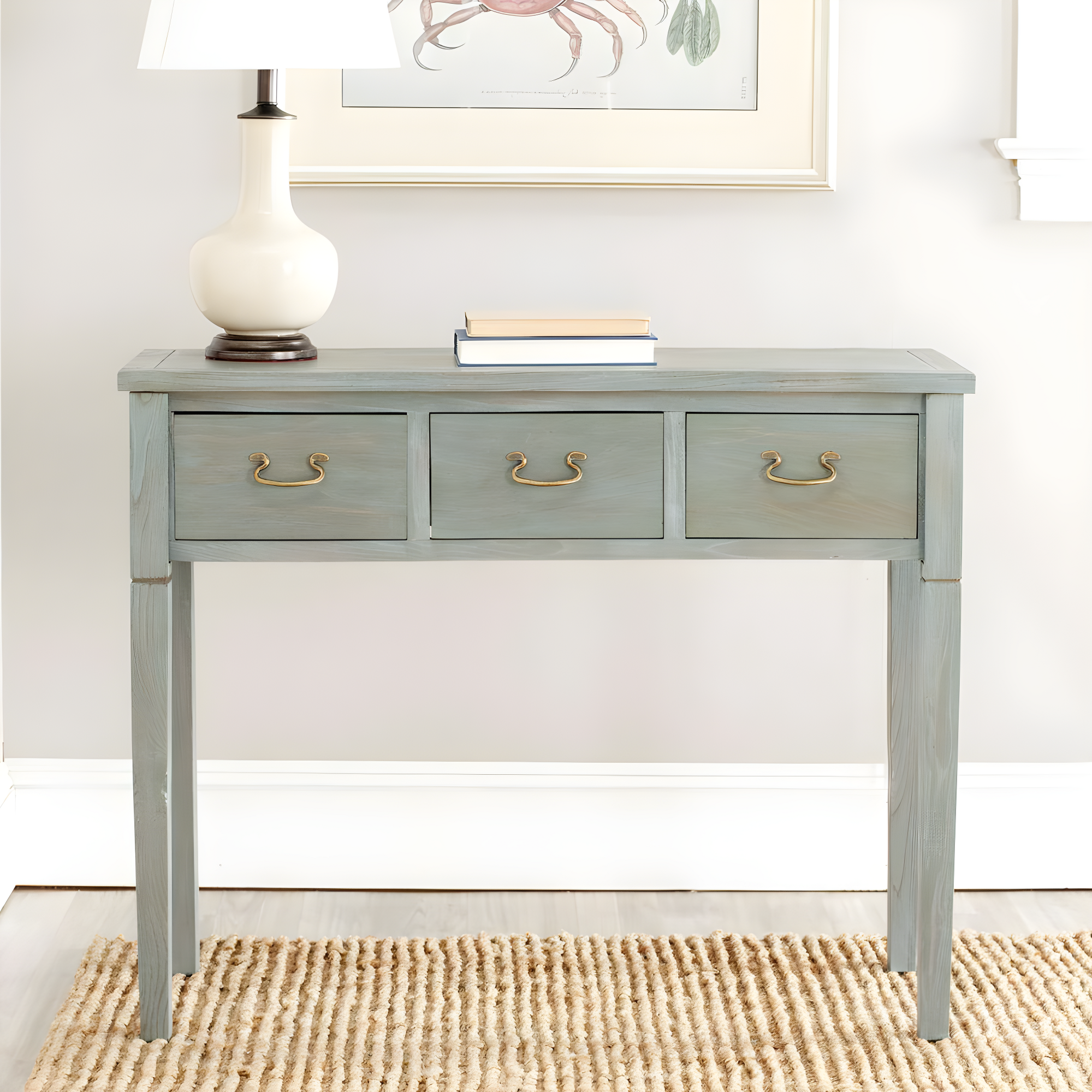 Cindy Console Table - Ash Grey - Safavieh