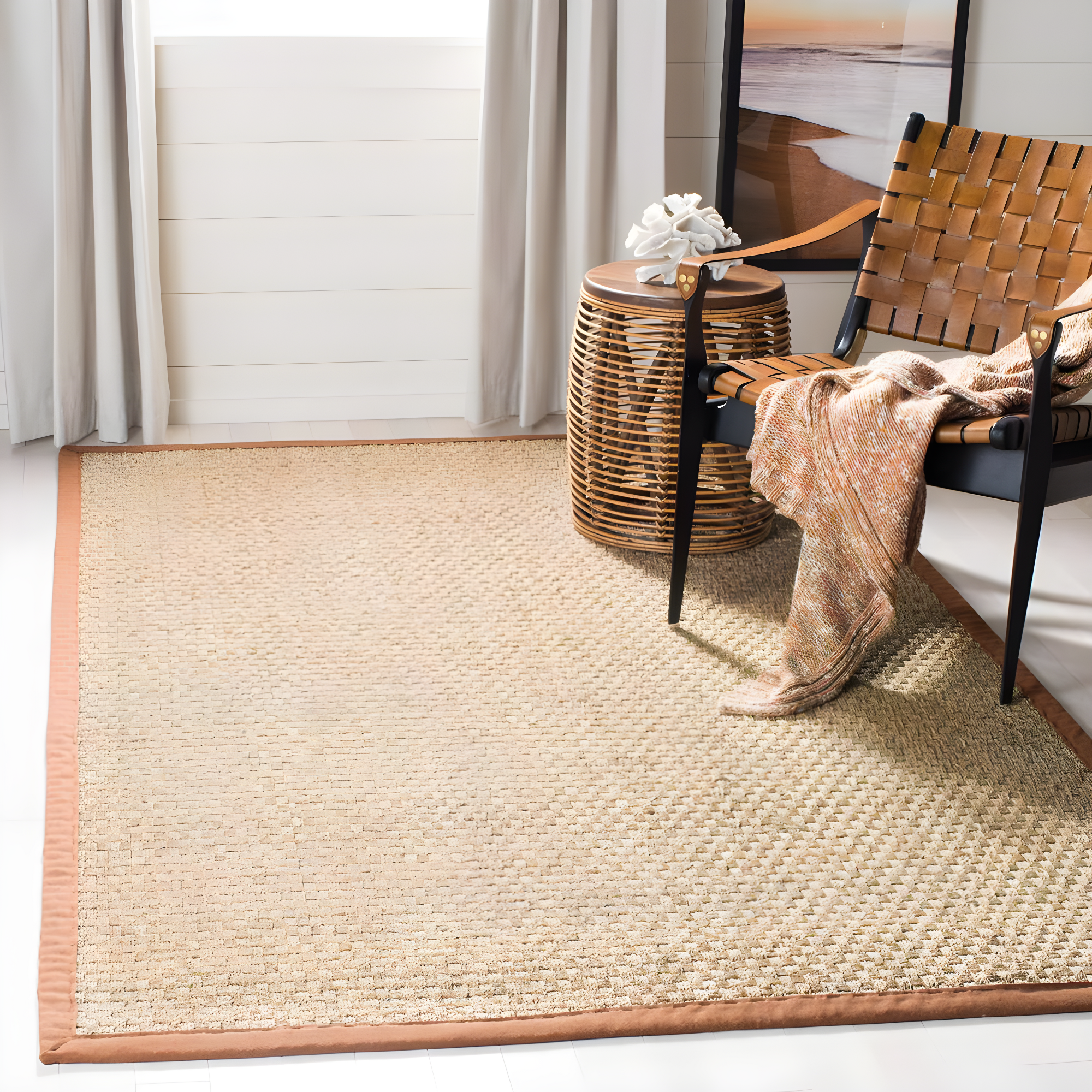 Natural Fiber NF114 Power Loomed Indoor Accent Rug - Natural/Brown - 2'x3' - Safavieh.