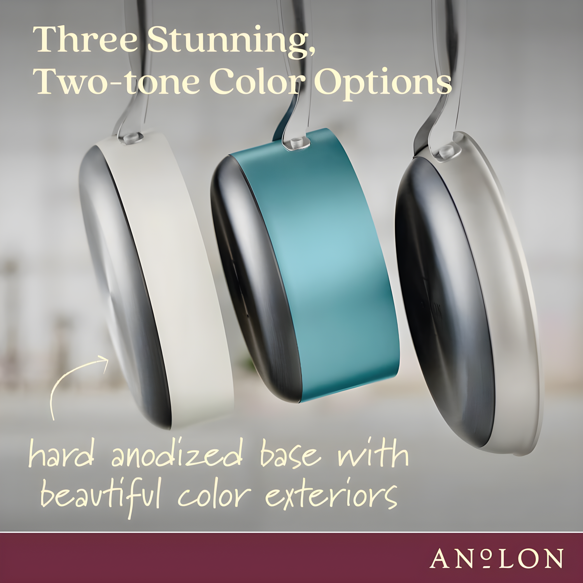 Anolon Anolon Achieve Hard Anodized Nonstick Saute Pan with Lid - 3 Quart