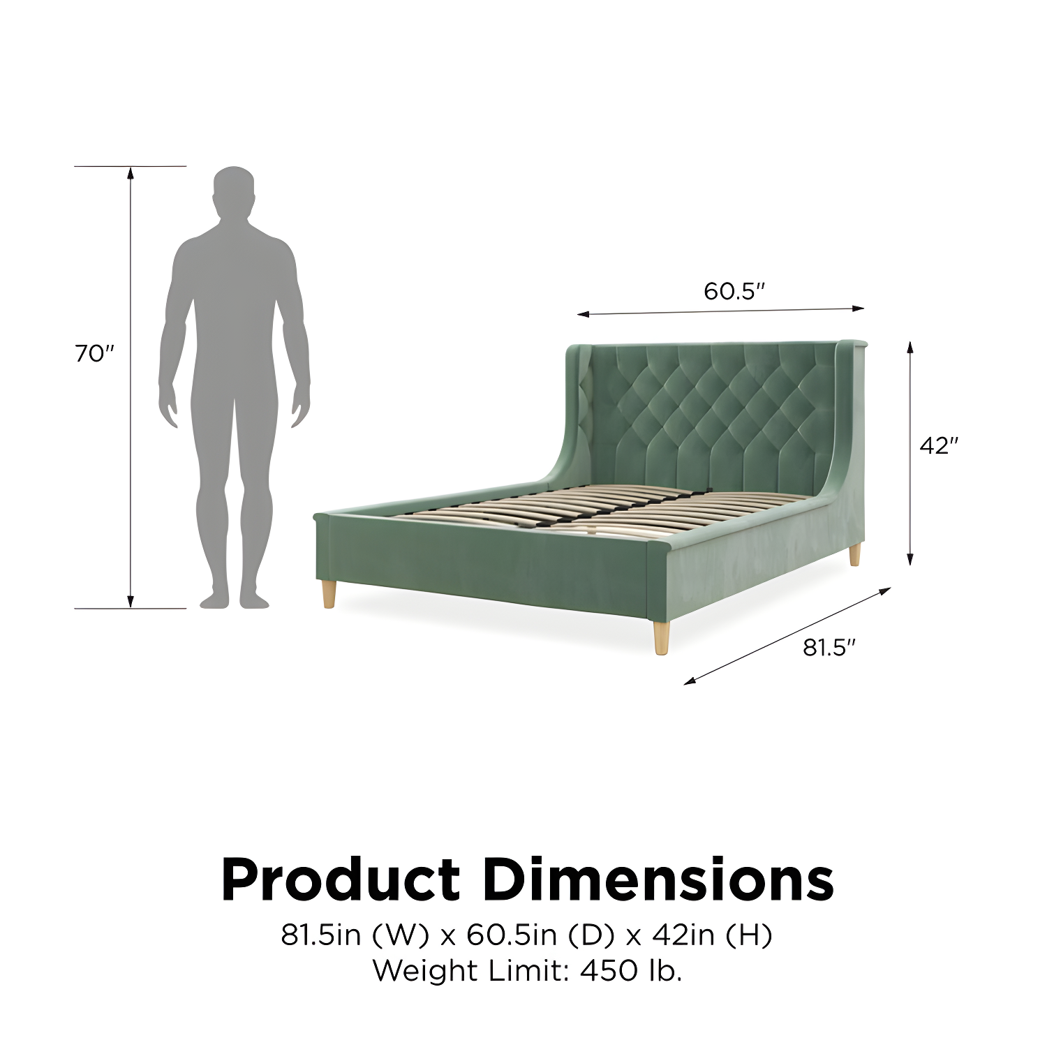 Ambrosia Full Platform Bed