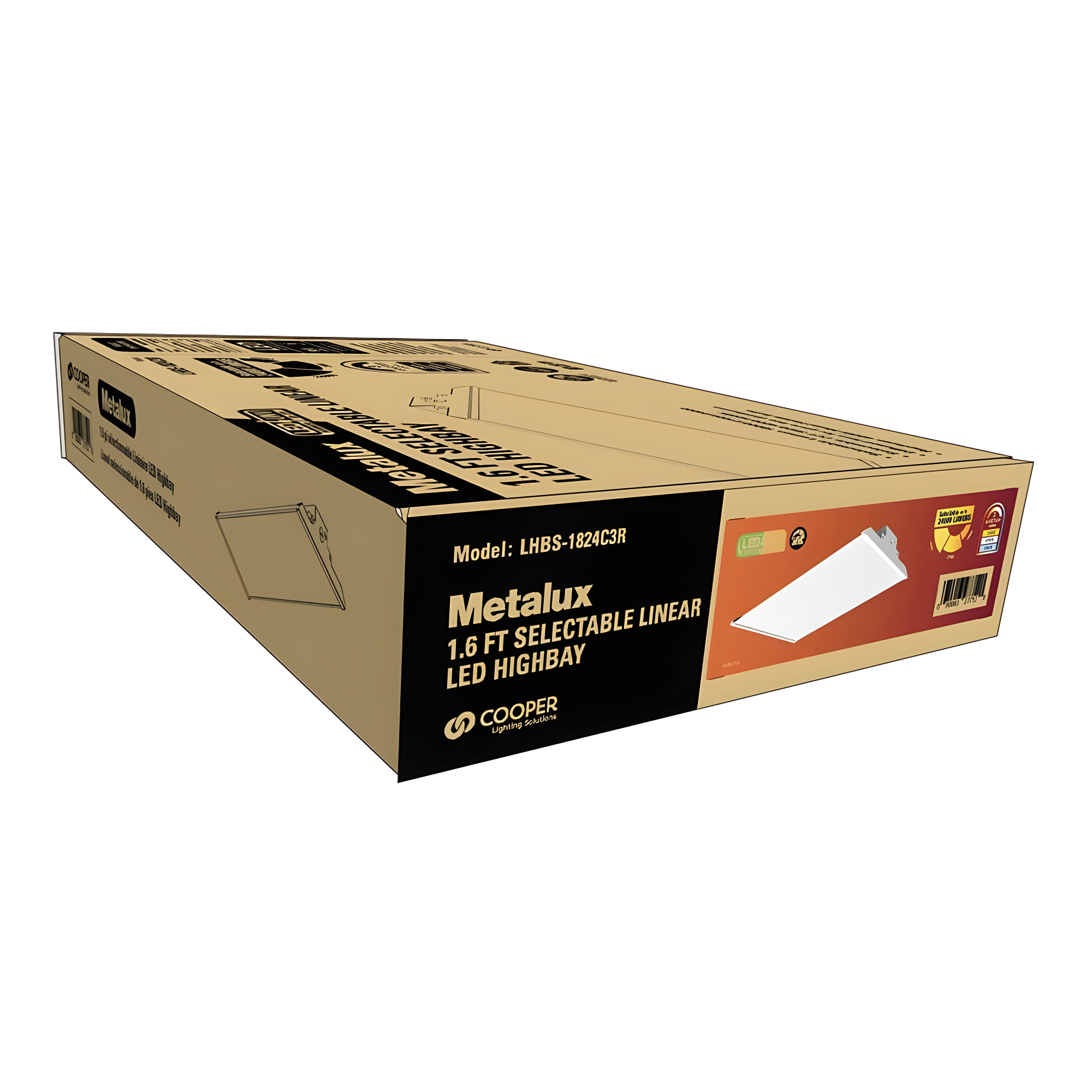 Metalux 14.17-in x 10.23-in 1 -Light 23984 -Lumen Adjustable Lumens 5000-K Switchable white LED High Bay Light