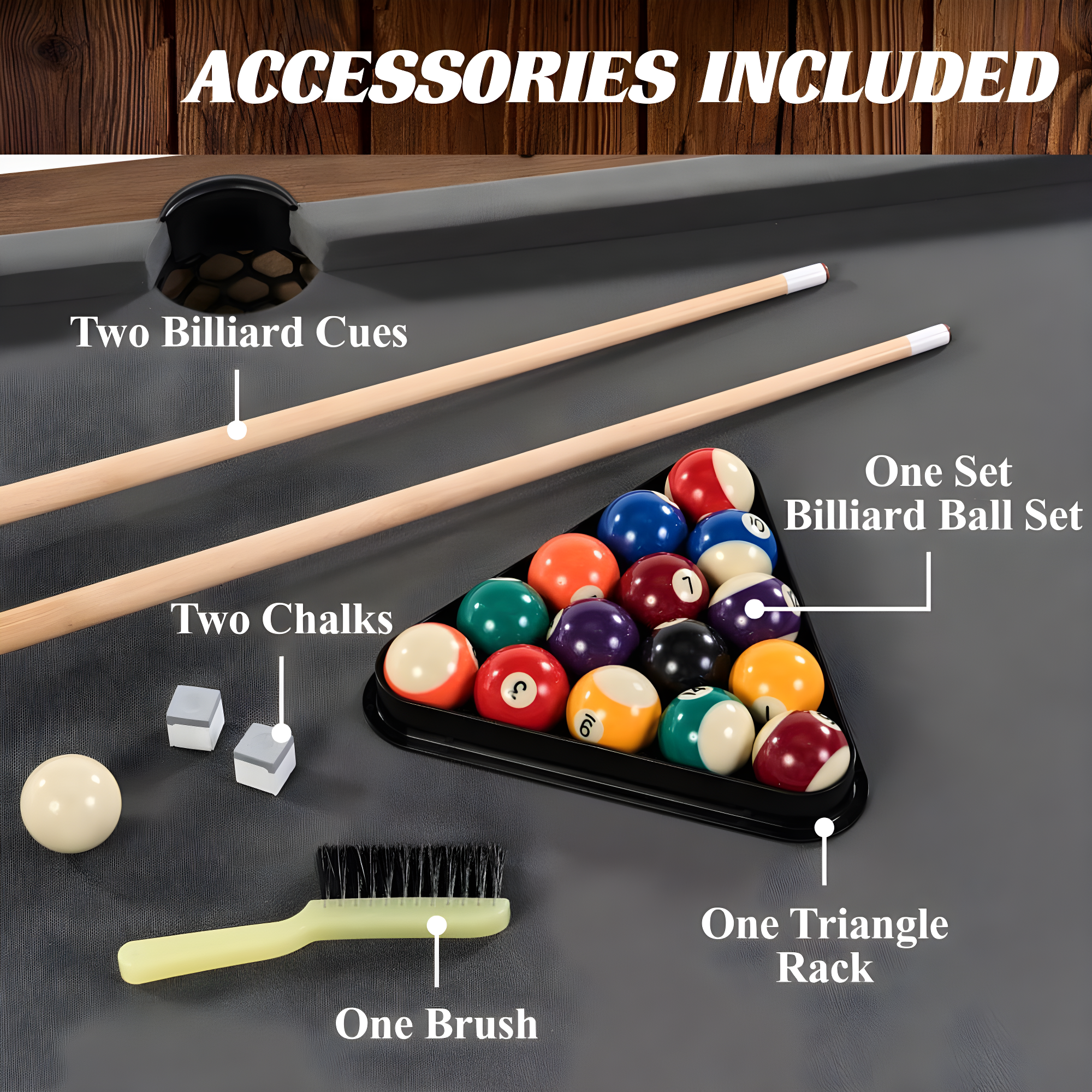 Barrington Billiards Company Barrington Billiards 5.5' Urban Drop Pocket Table with Accessories
