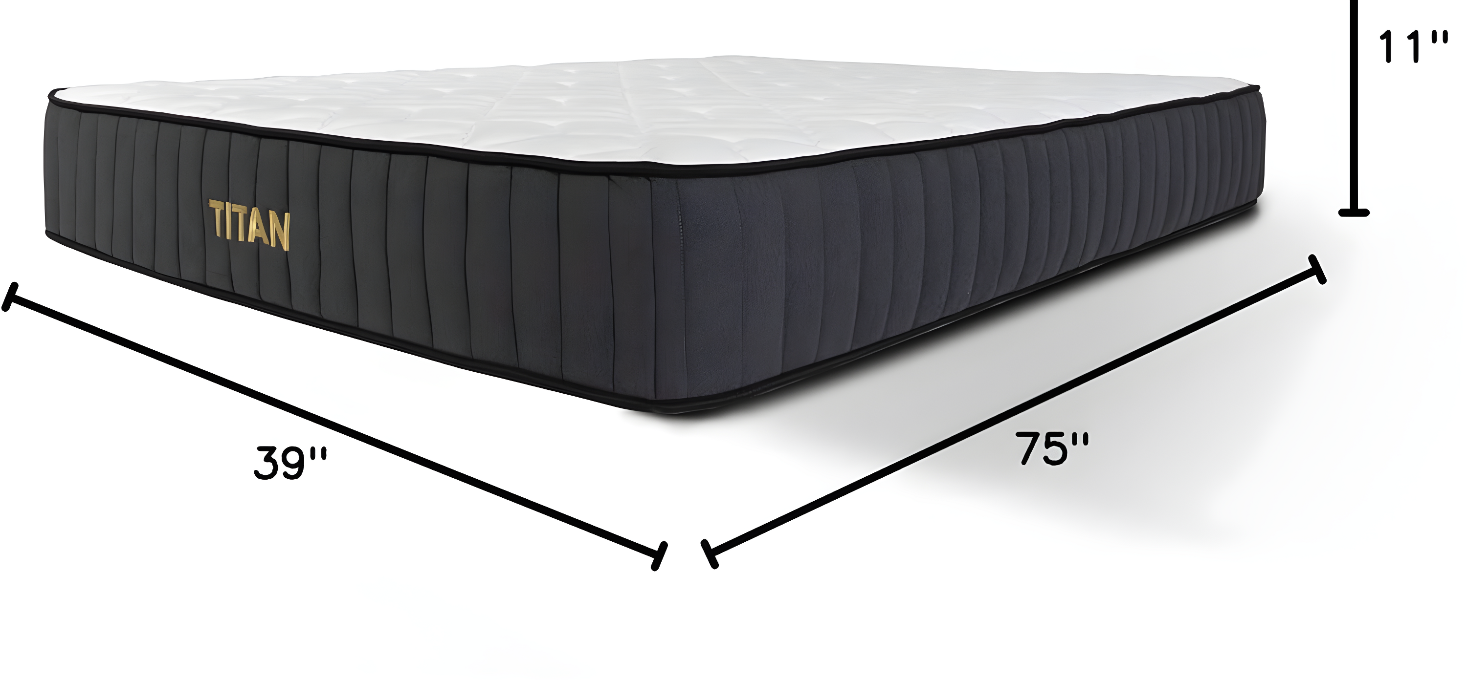 Brooklyn Bedding Titan 11" Hybrid for Plus Size Sleepers