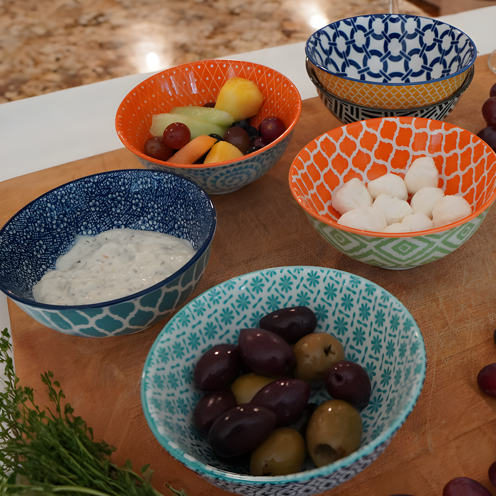 Certified International Certified International Chelsea 10 oz Mix and Match Dining Bowl Set (Set of 6)
