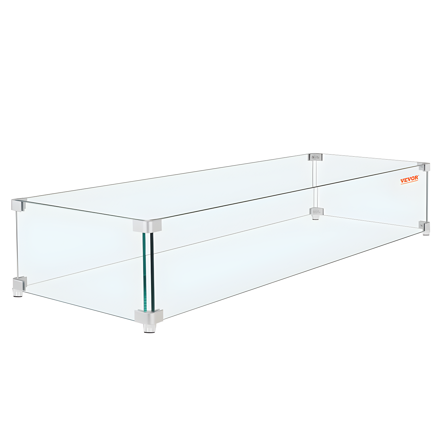 VEVOR Tempered Glass Fire Pit Accessory (Set of 4)