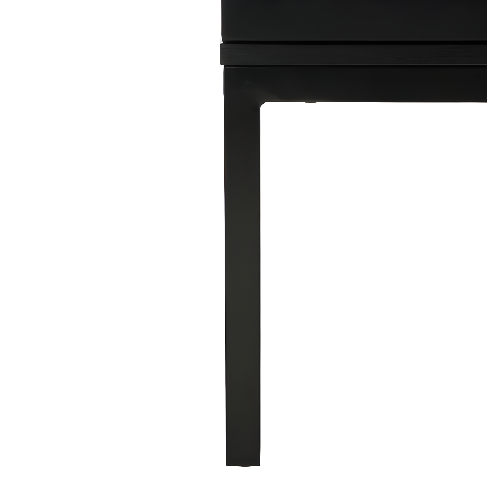 Zadie 2 Shelf Rattan Sideboard - Black/Natural - Safavieh