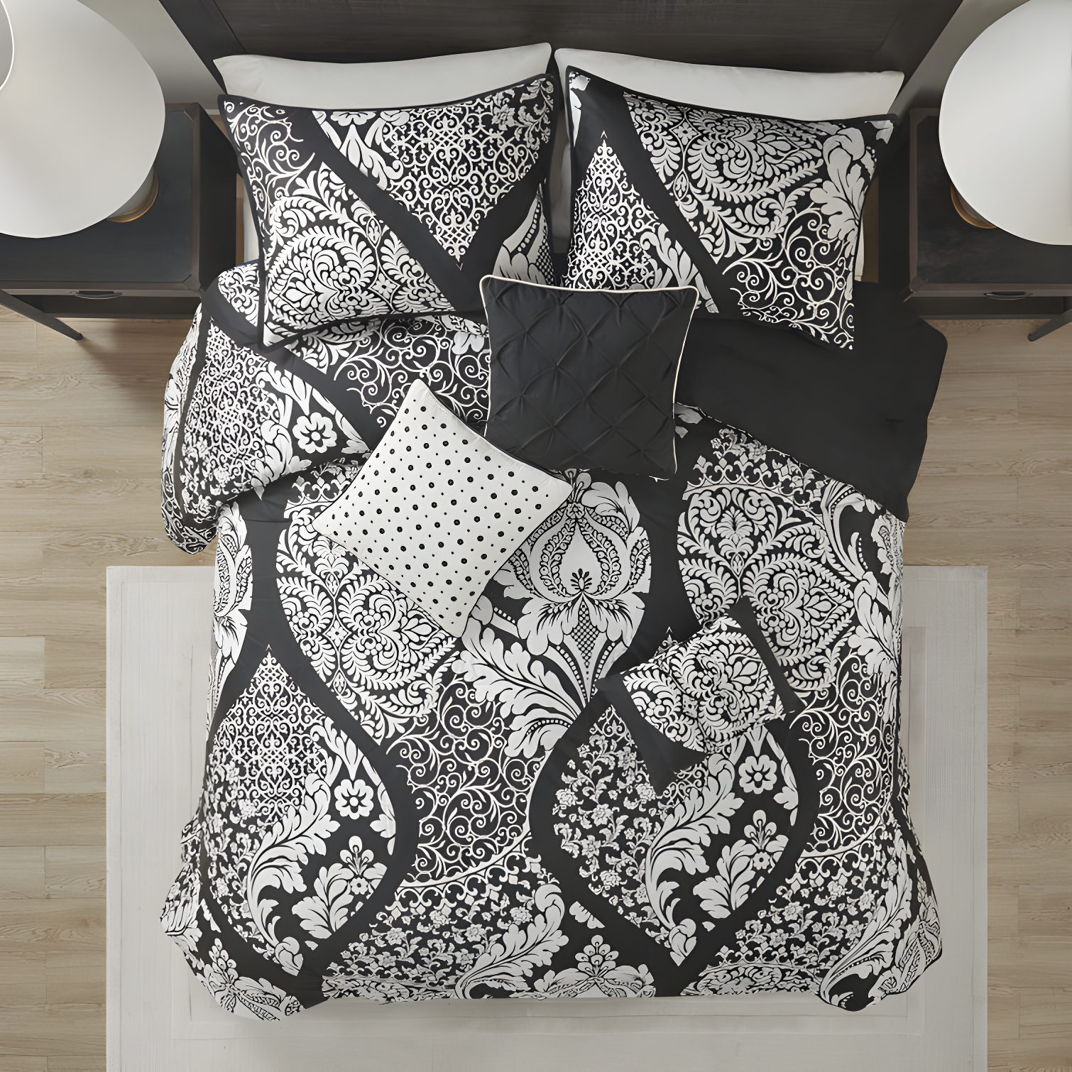 Madison Park Vienna 7 Piece Cotton Printed Comforter Set