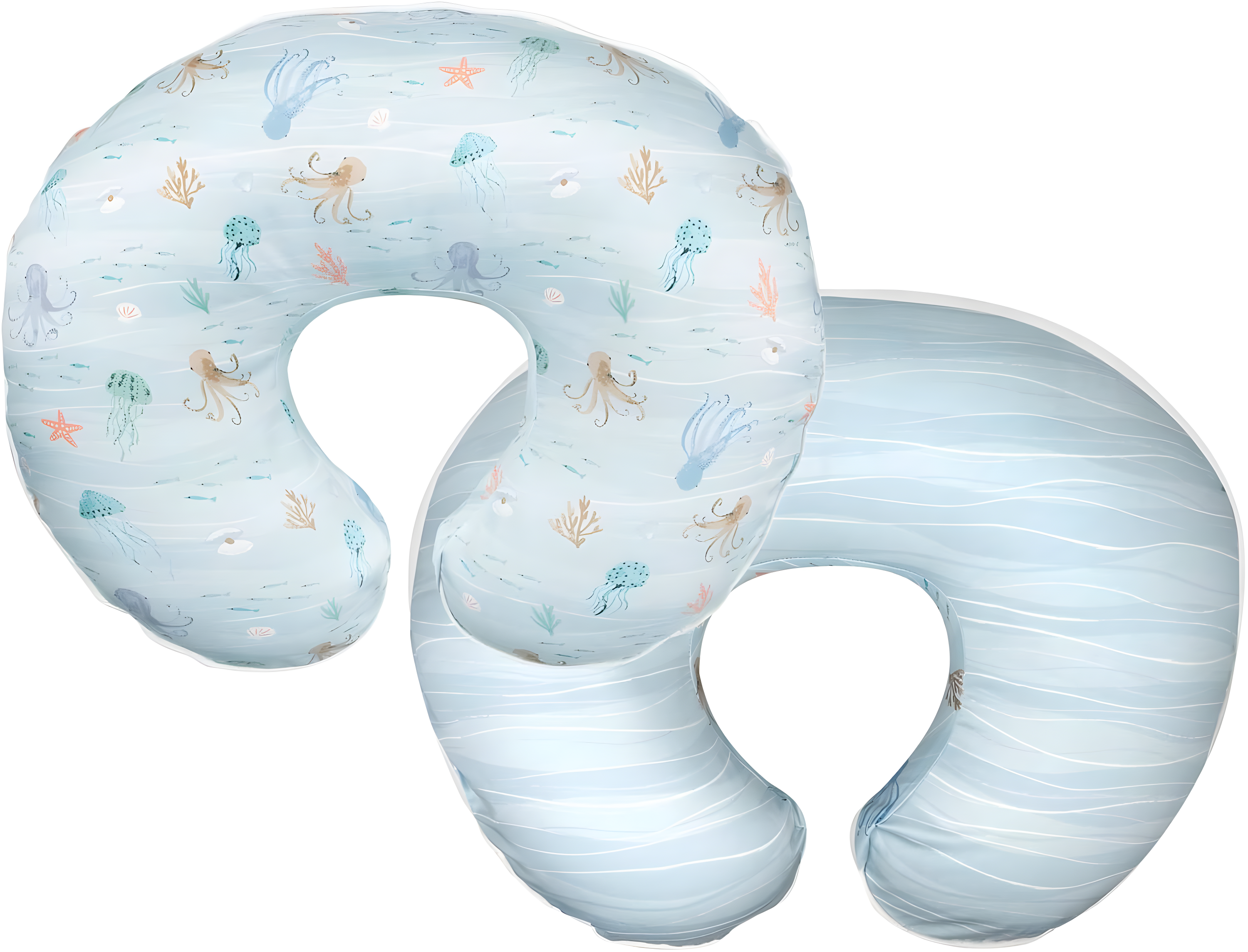 Boppy Nursing Pillow Cover Premium, Blue Ocean