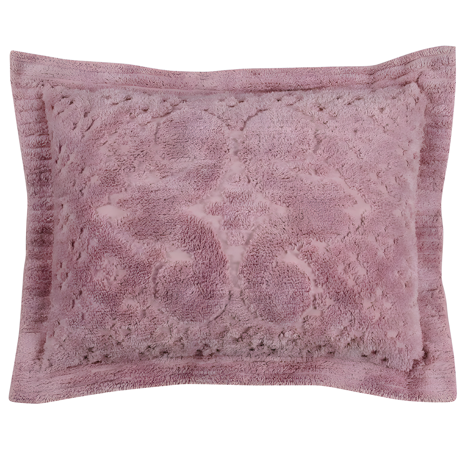 Better Trends Ashton Collection 100% Cotton Tufted Pillow Sham with Medallion Pattern, Machine Washable Pillow Cover for All Season
