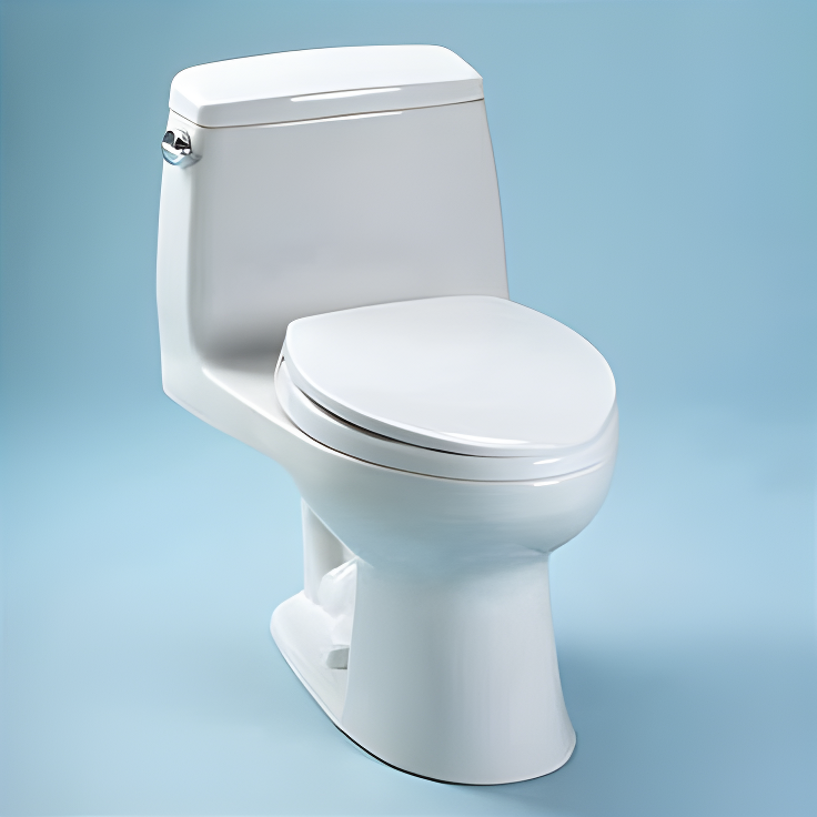 UltraMax® Eco 1.28 GPF (Water Efficient) Elongated One-Piece Toilet (Seat Included)