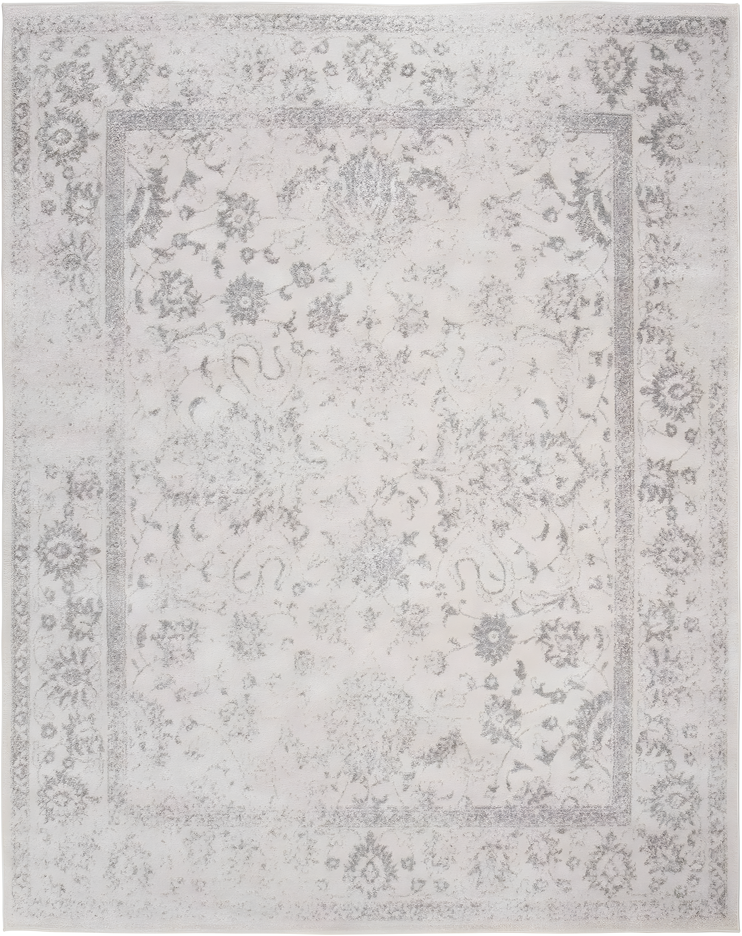 Adirondack ADR109 Machine Made Indoor Area Rug - Ivory/Silver - 10'x14' - Safavieh