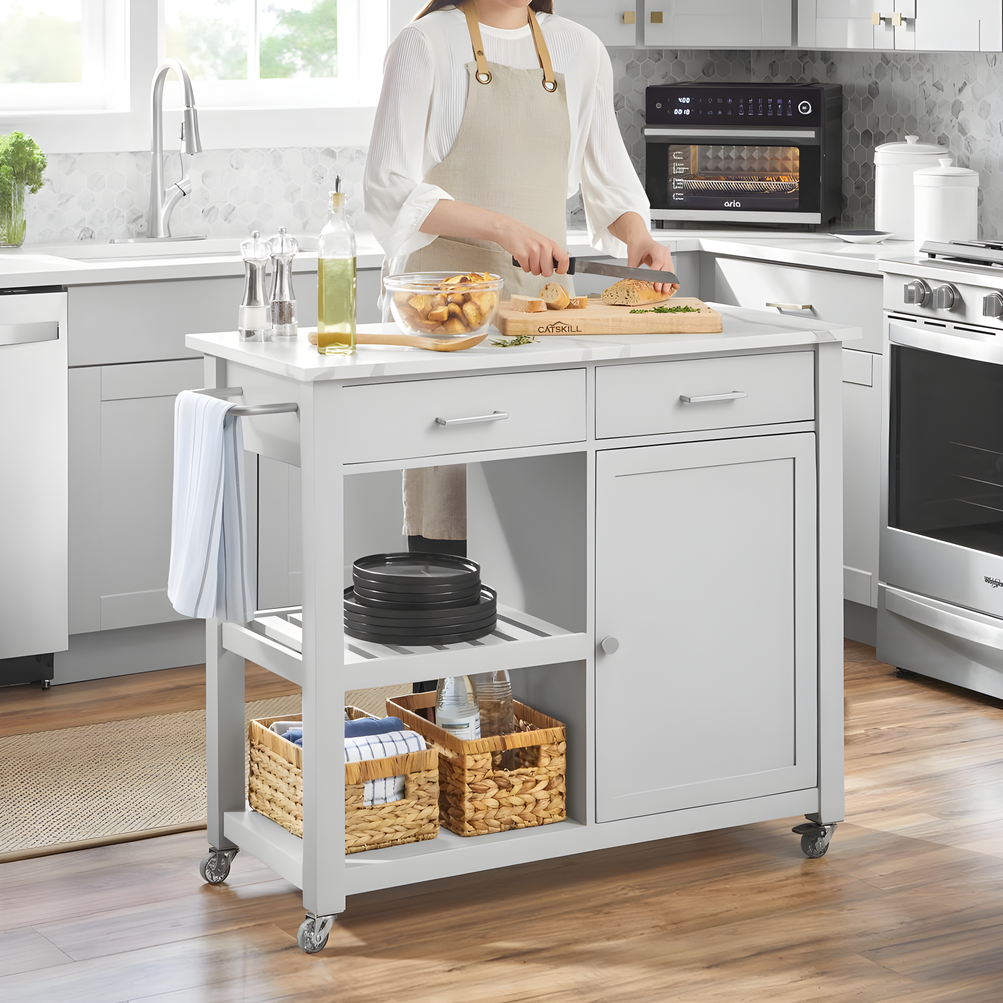 Cotton Plaid Kitchen Towel Linen Set