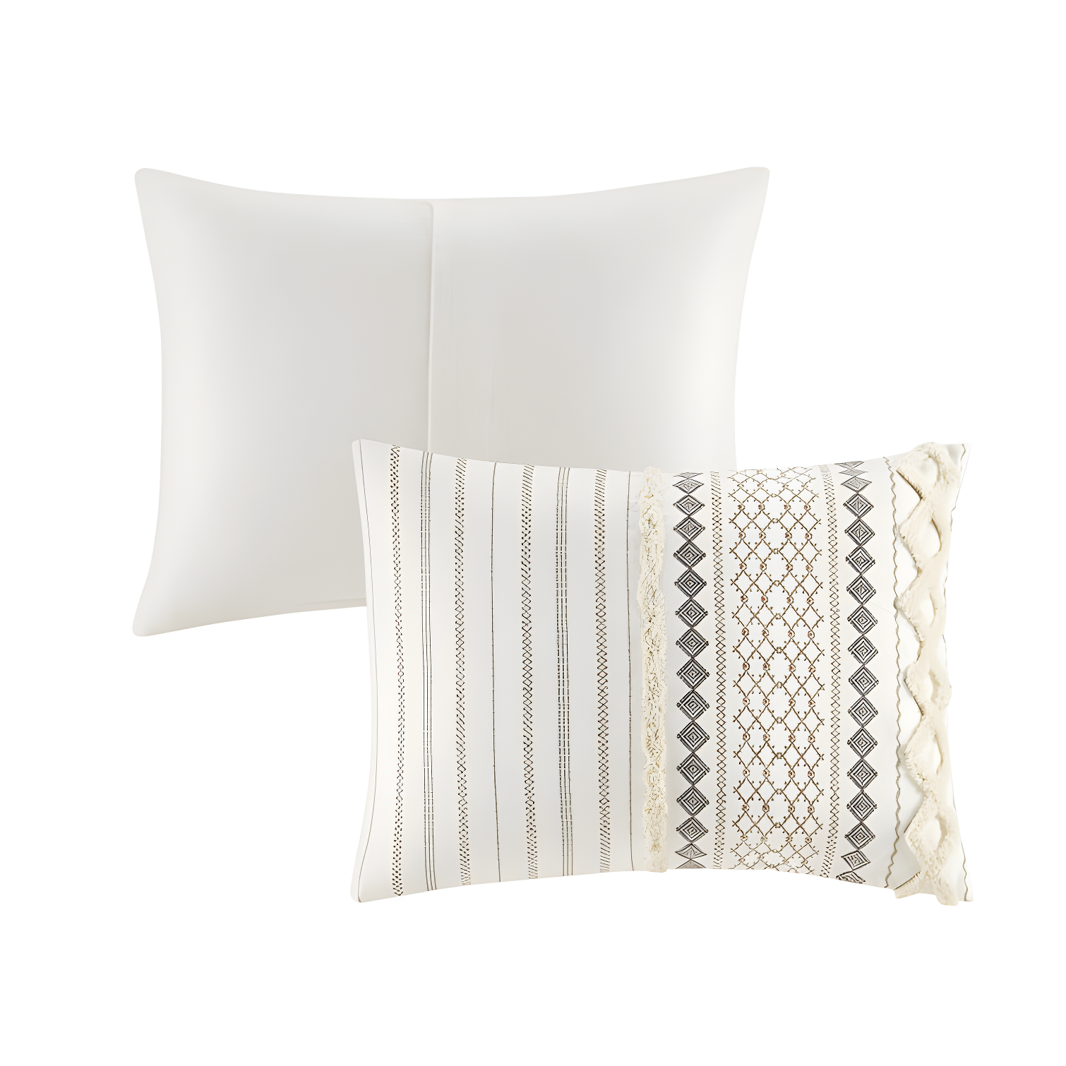 INK+IVY Imani Cotton Printed Duvet Cover Set