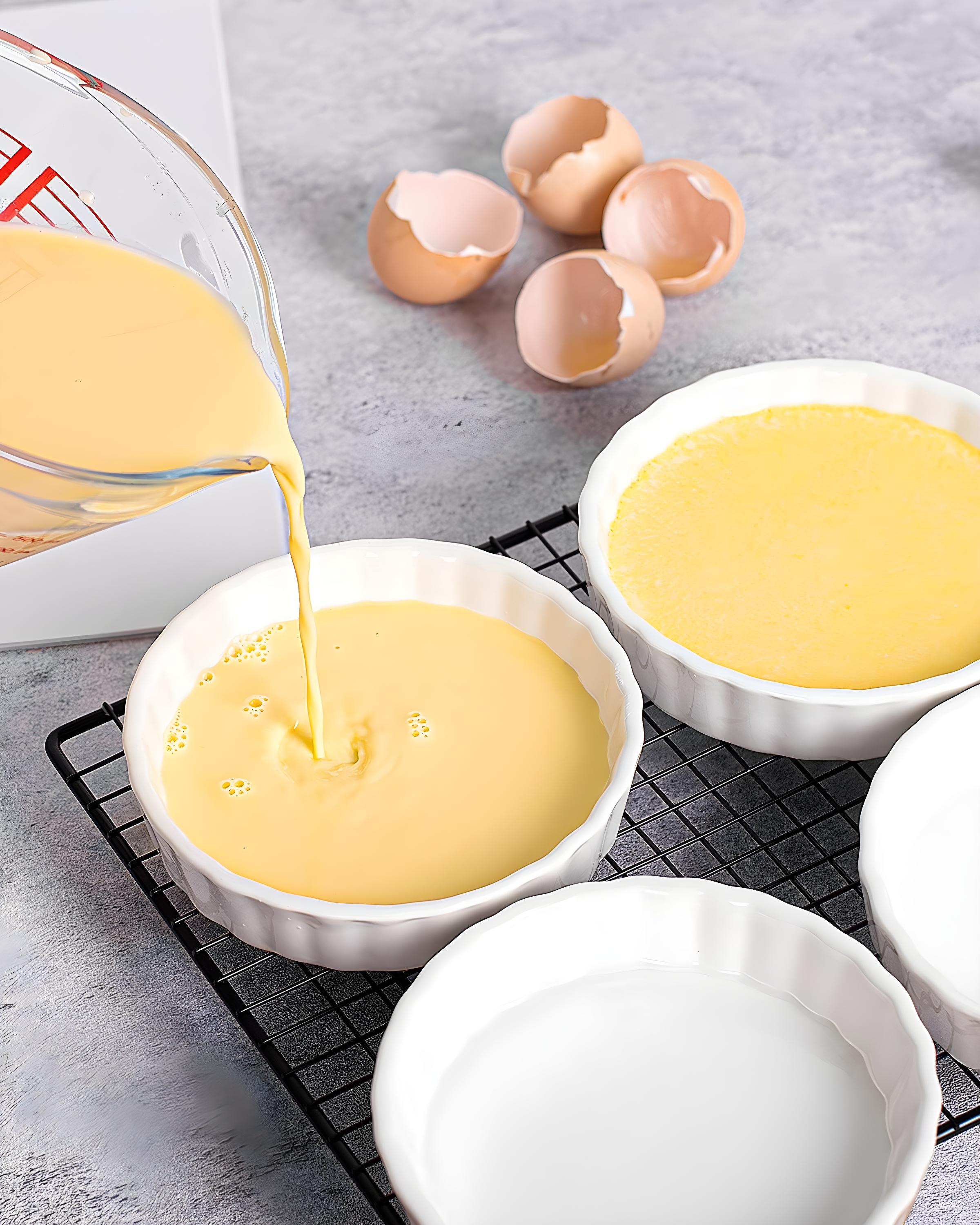 White Porcelain 8 oz Round Ramekin Set, Oven Safe, Set of 6