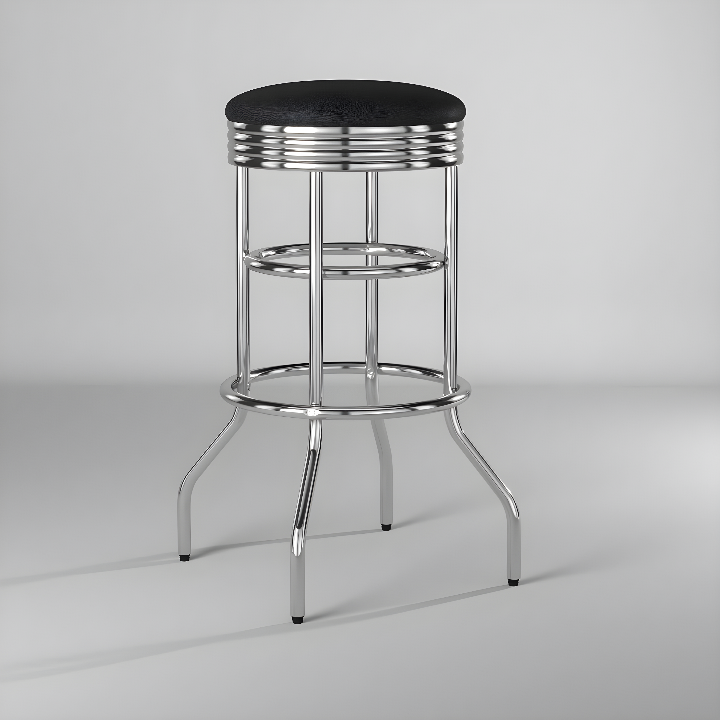 TRINITY 30" Swivel Stool Assembled 2-Pack - Chrome