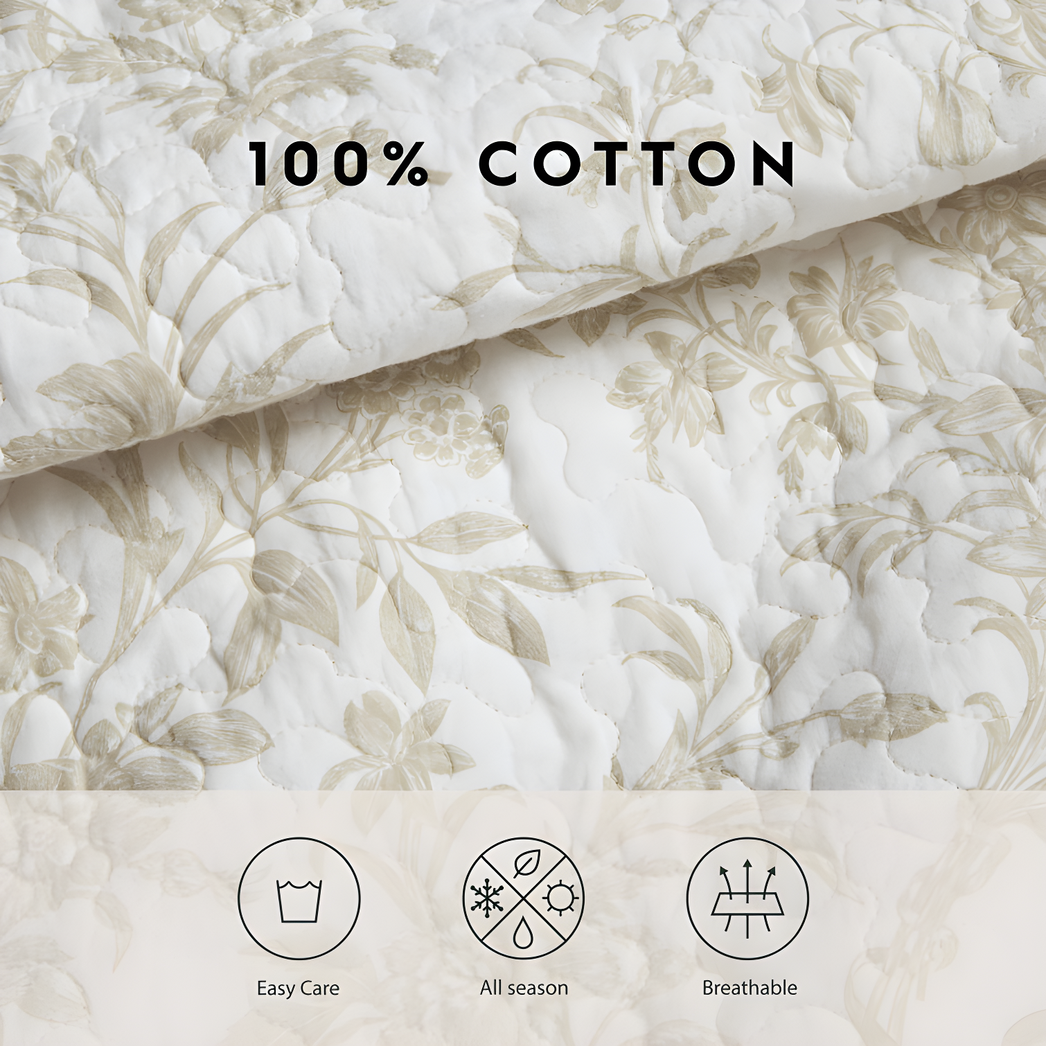Laura Ashley Amberley Reversible Cotton Quilt Set