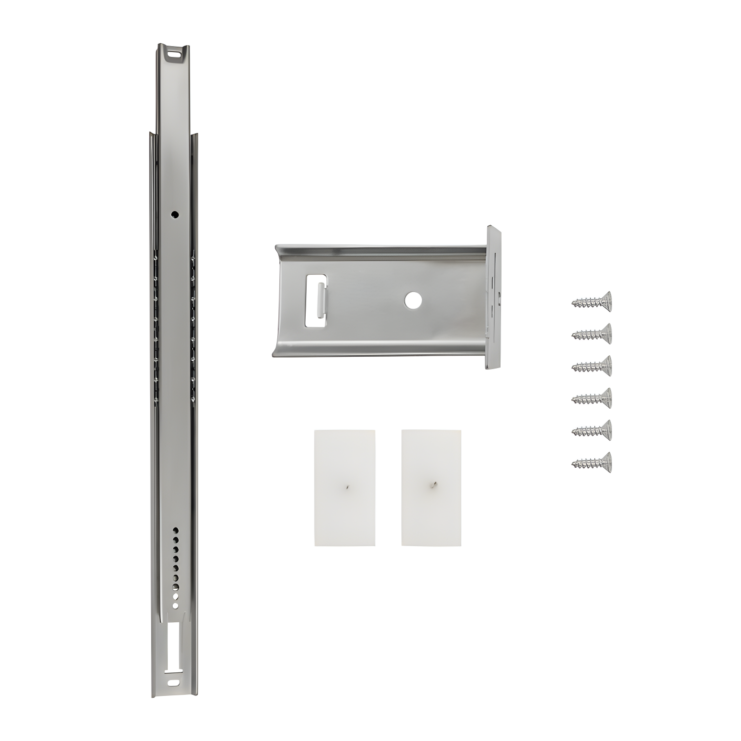 Drawer Slide Center Mount 3/4 Extension Cadmium Finish