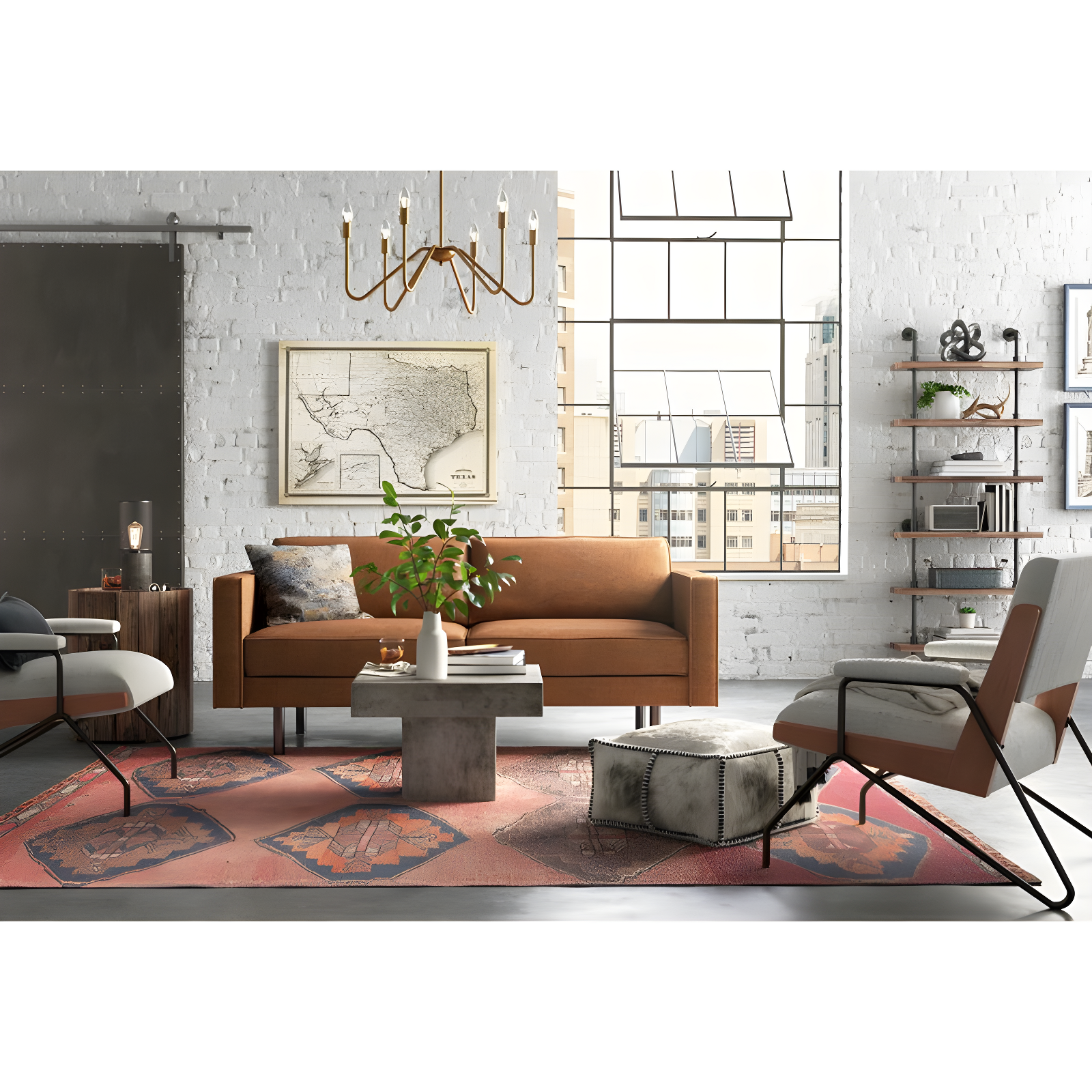 Steelside™ " Vintage Map Texas I "